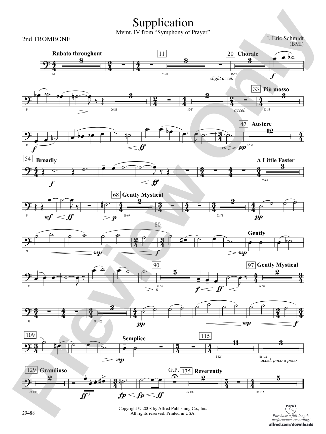 Supplication: 2nd Trombone