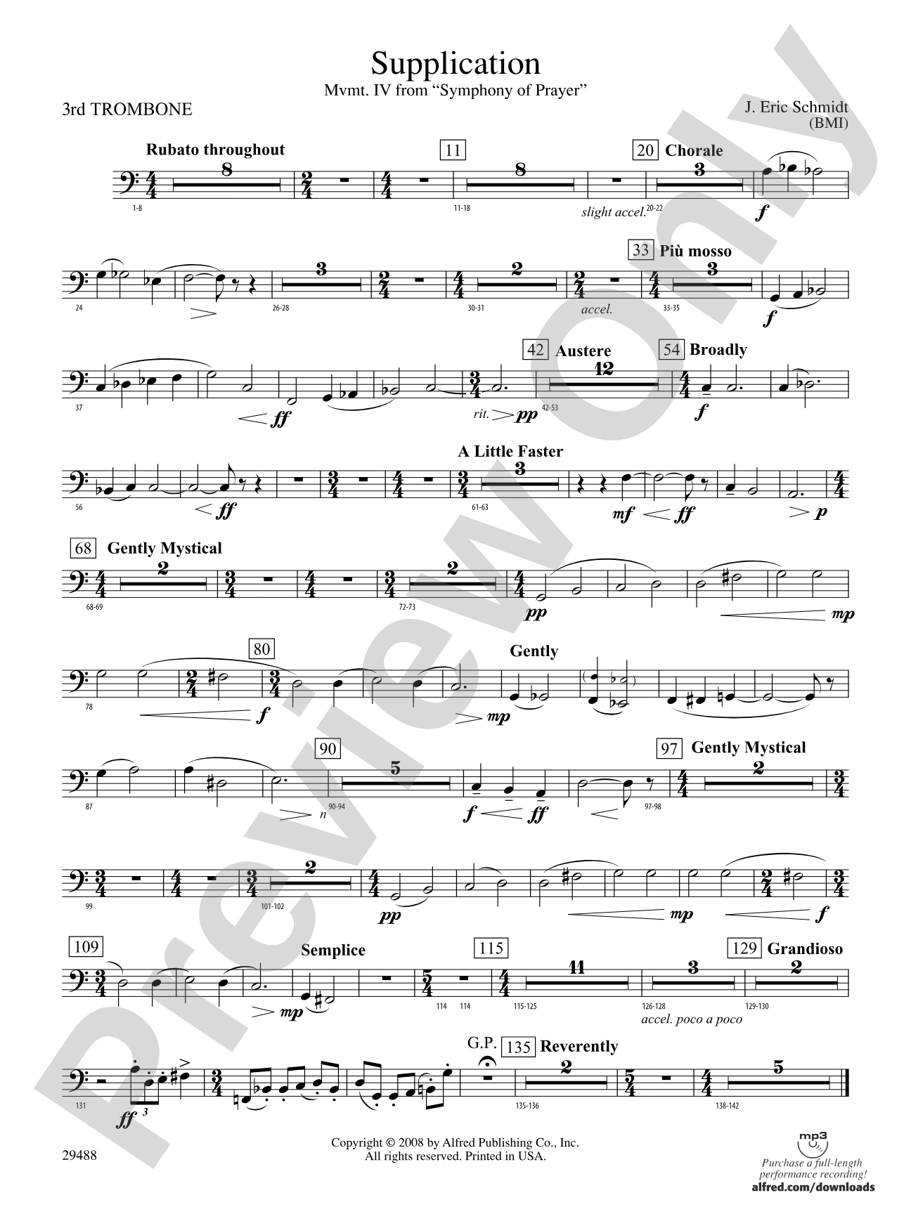 Supplication: 3rd Trombone
