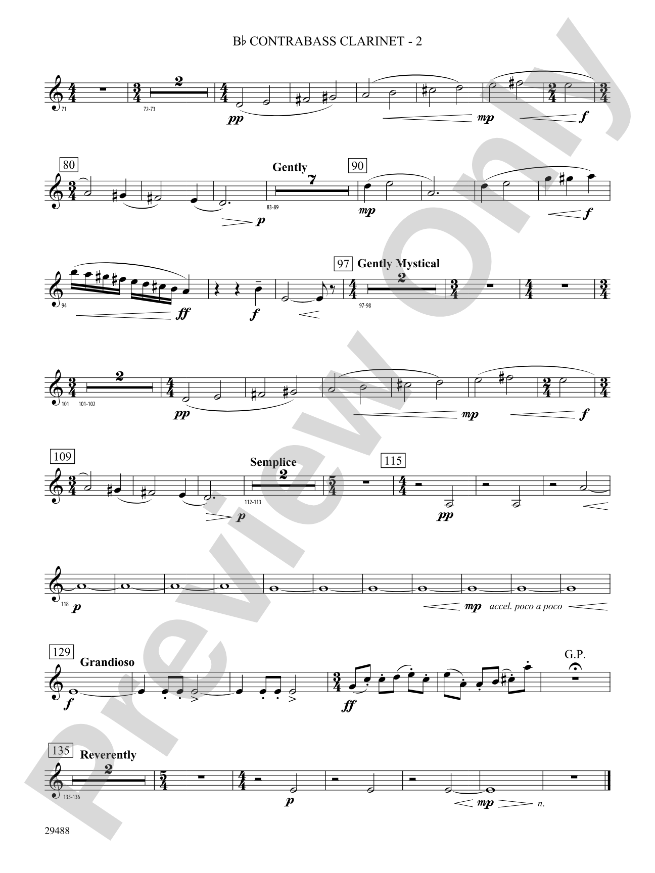 Supplication: (wp) B-flat Contrabass Clarinet