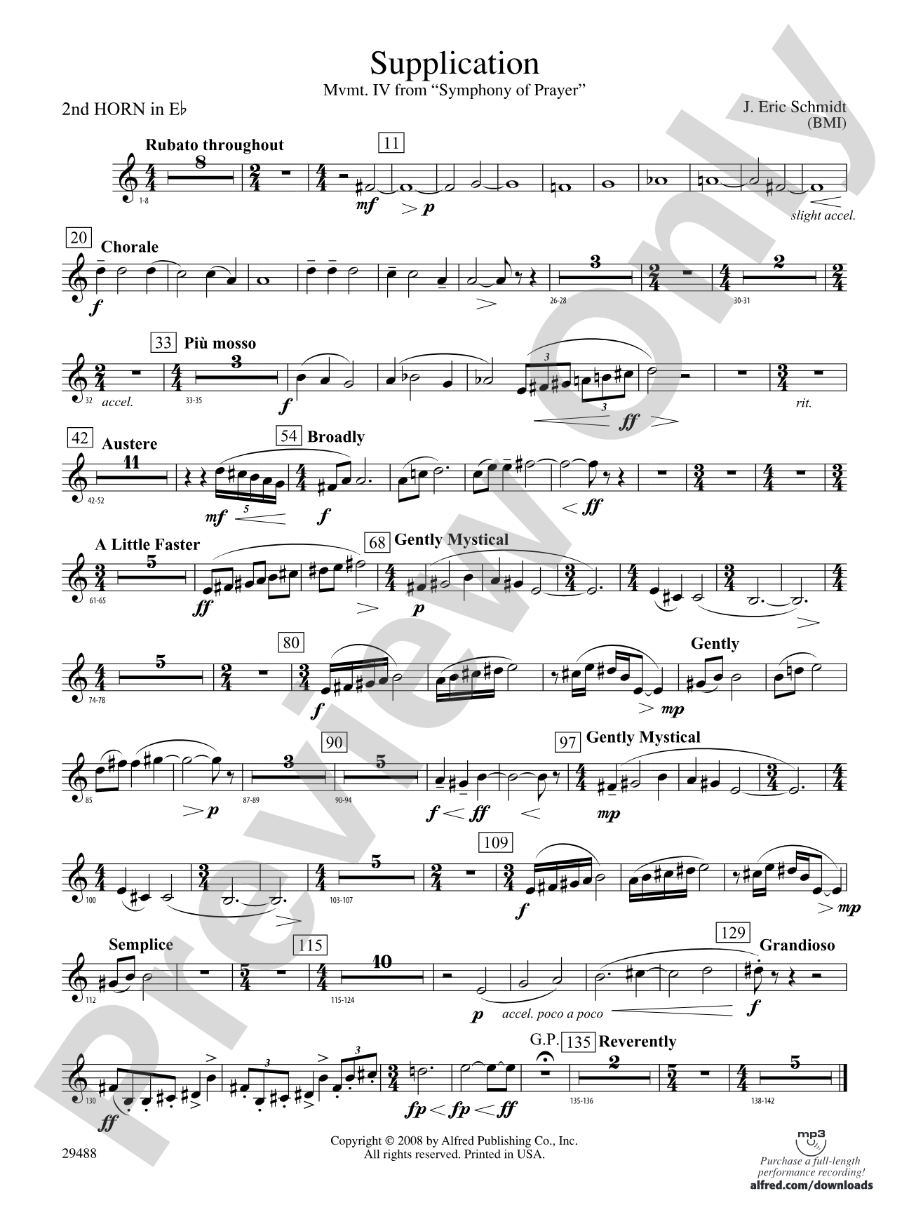Supplication: (wp) 2nd Horn in E-flat