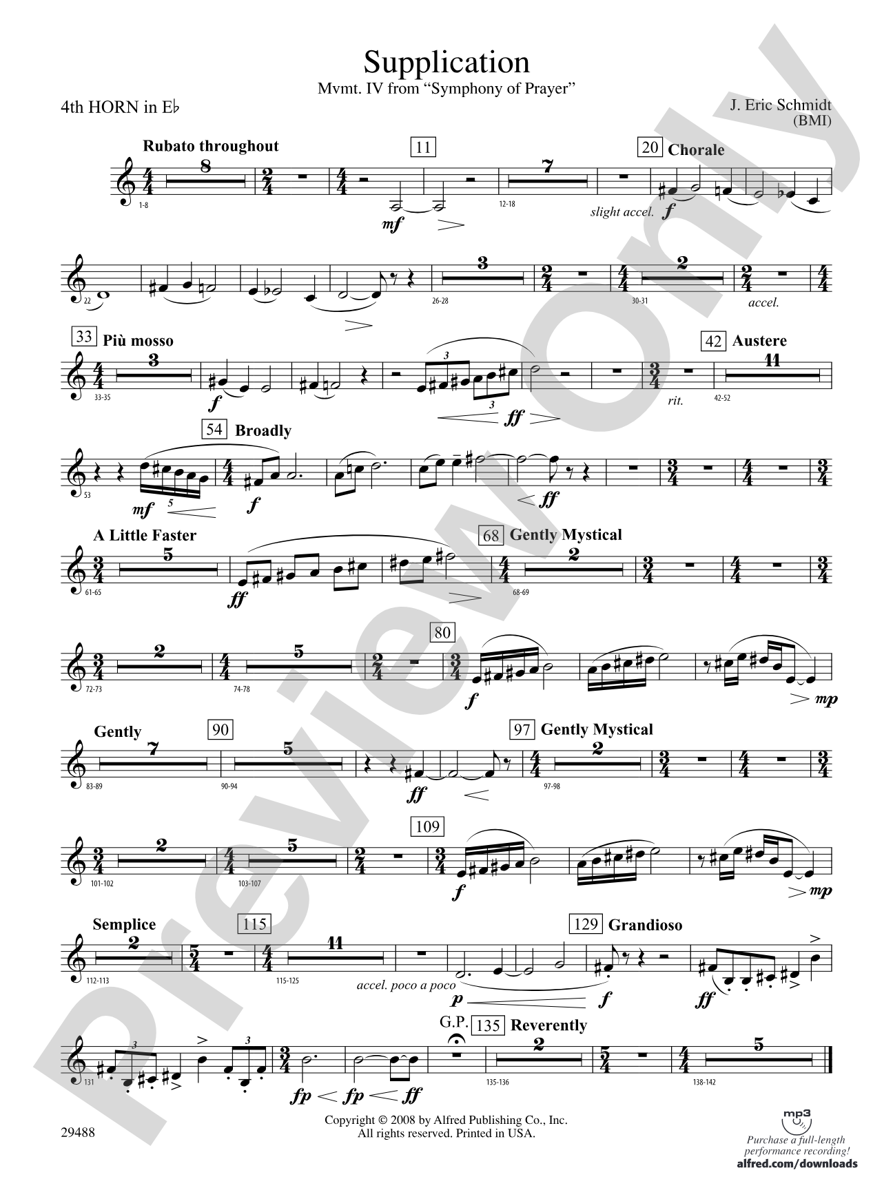 Supplication: (wp) 4th Horn in E-flat