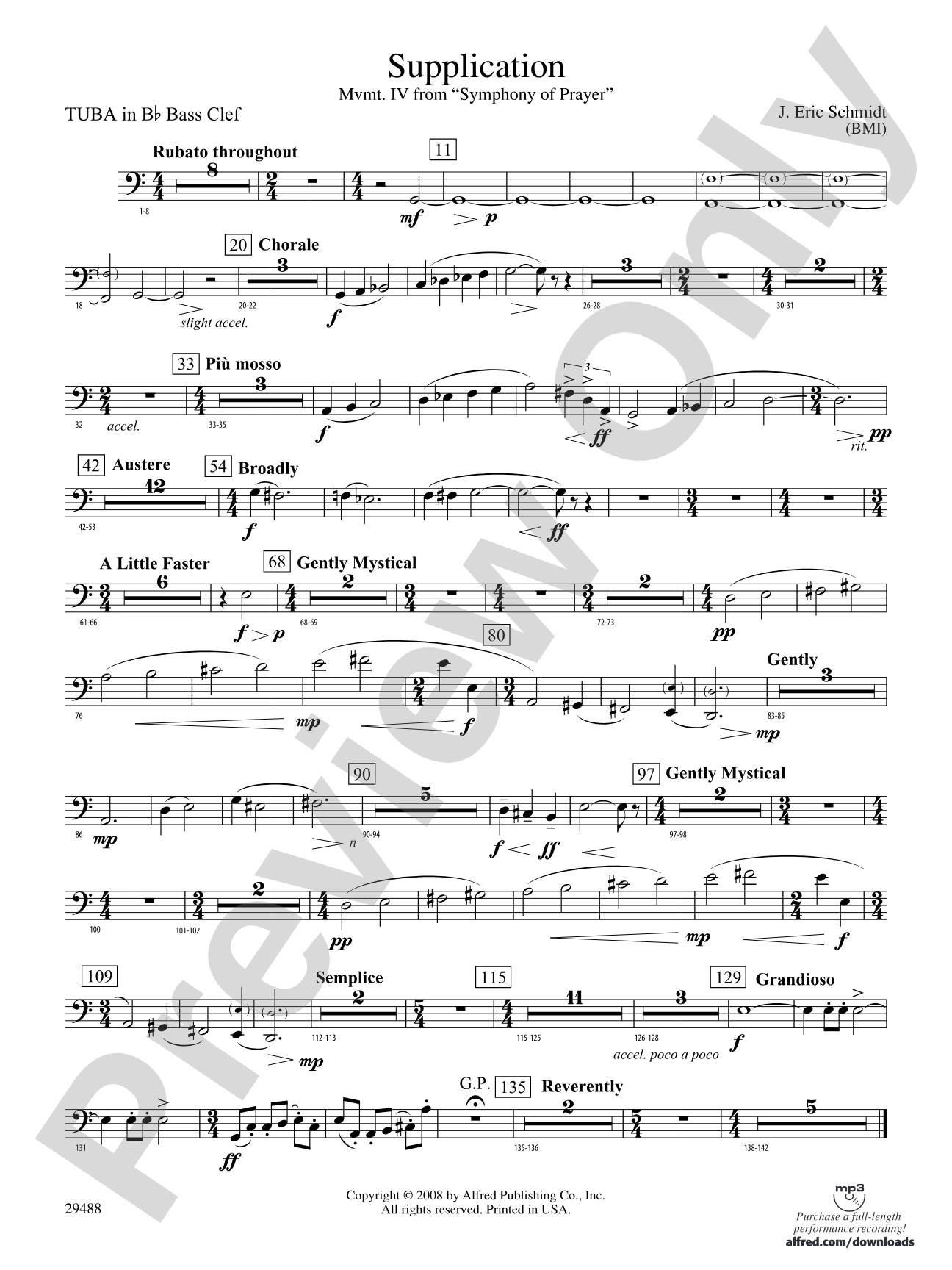 Supplication: (wp) B-flat Tuba B.C.