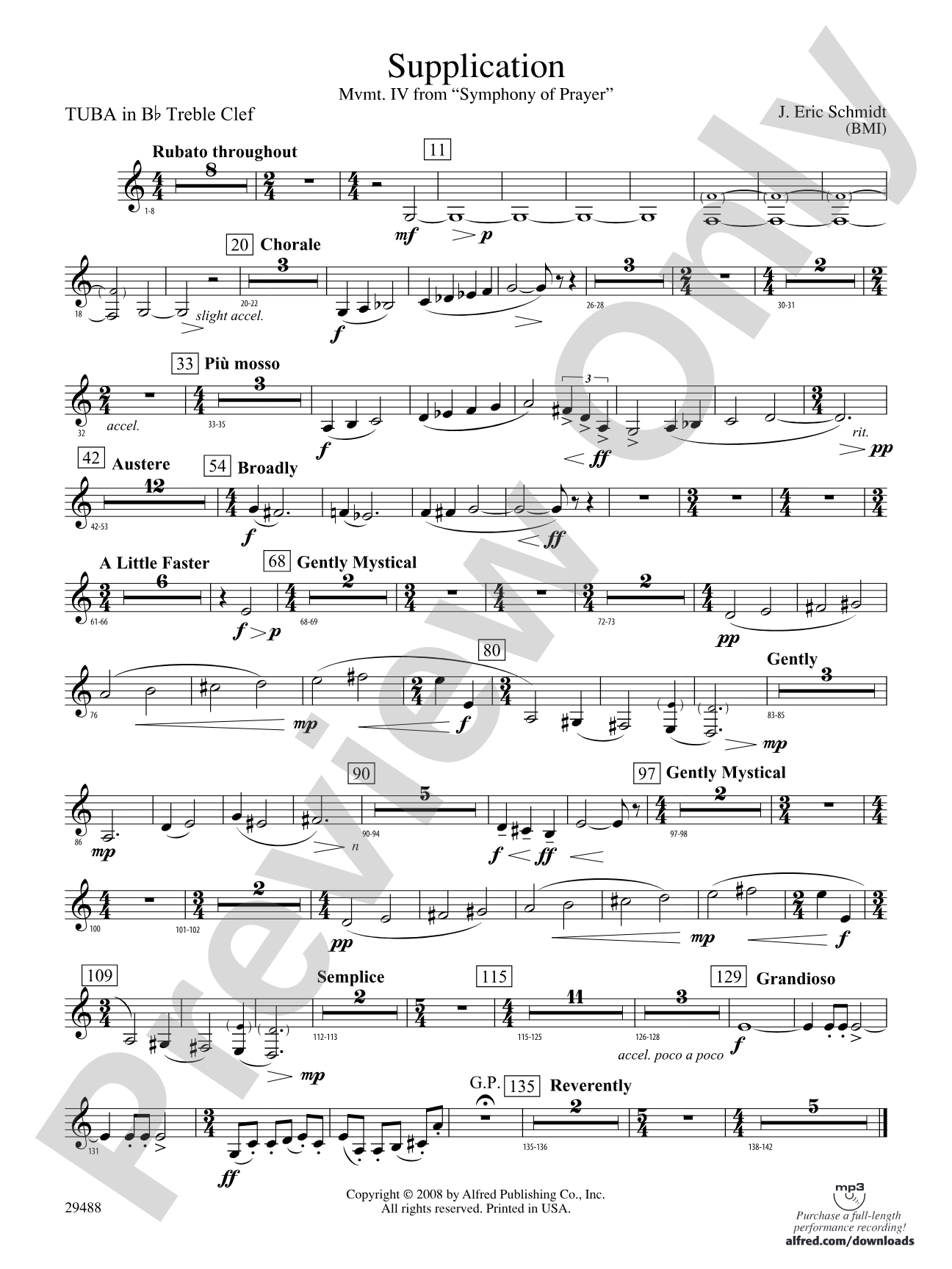 Supplication: (wp) B-flat Tuba T.C.