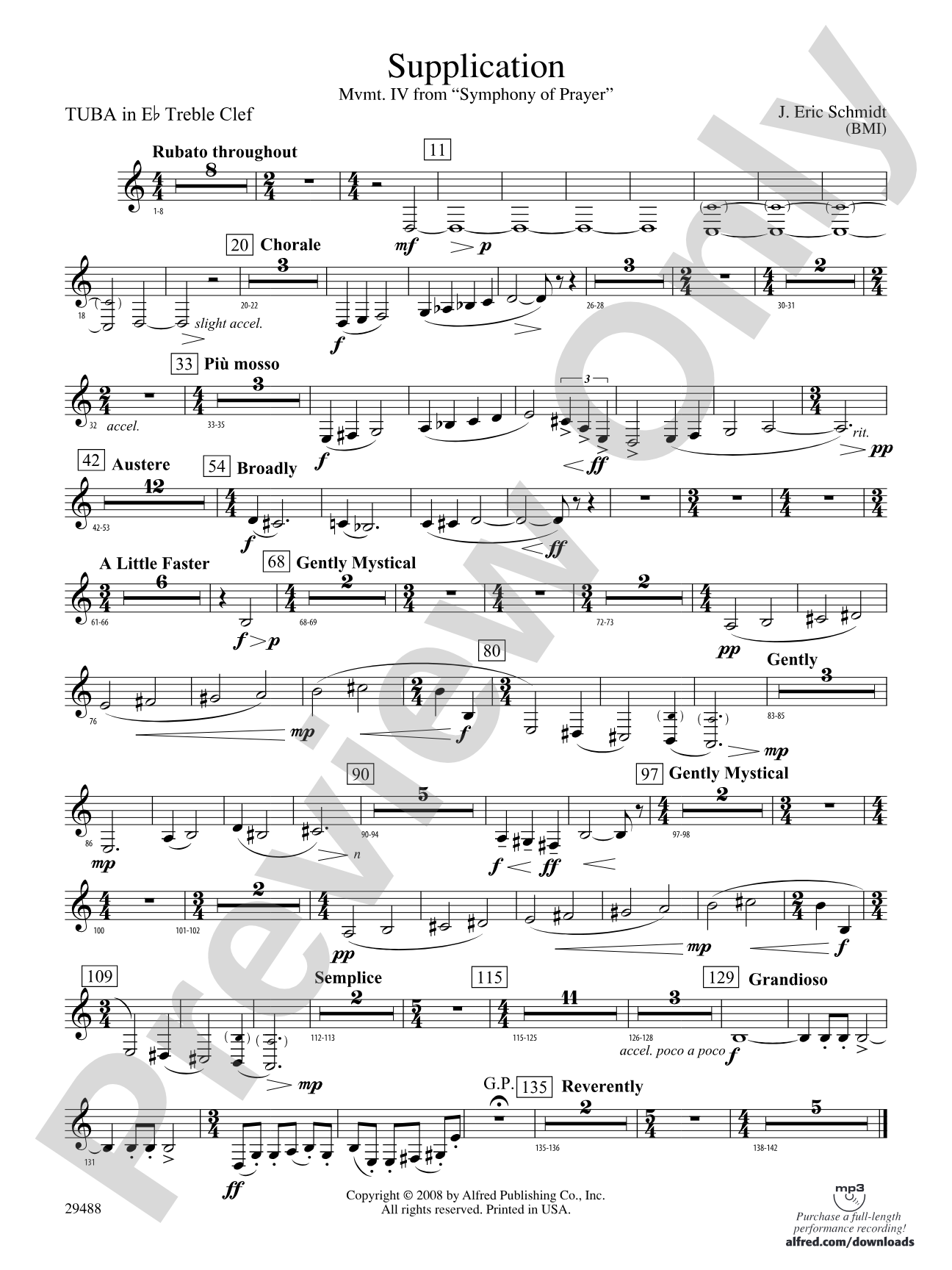 Supplication: (wp) E-flat Tuba T.C.