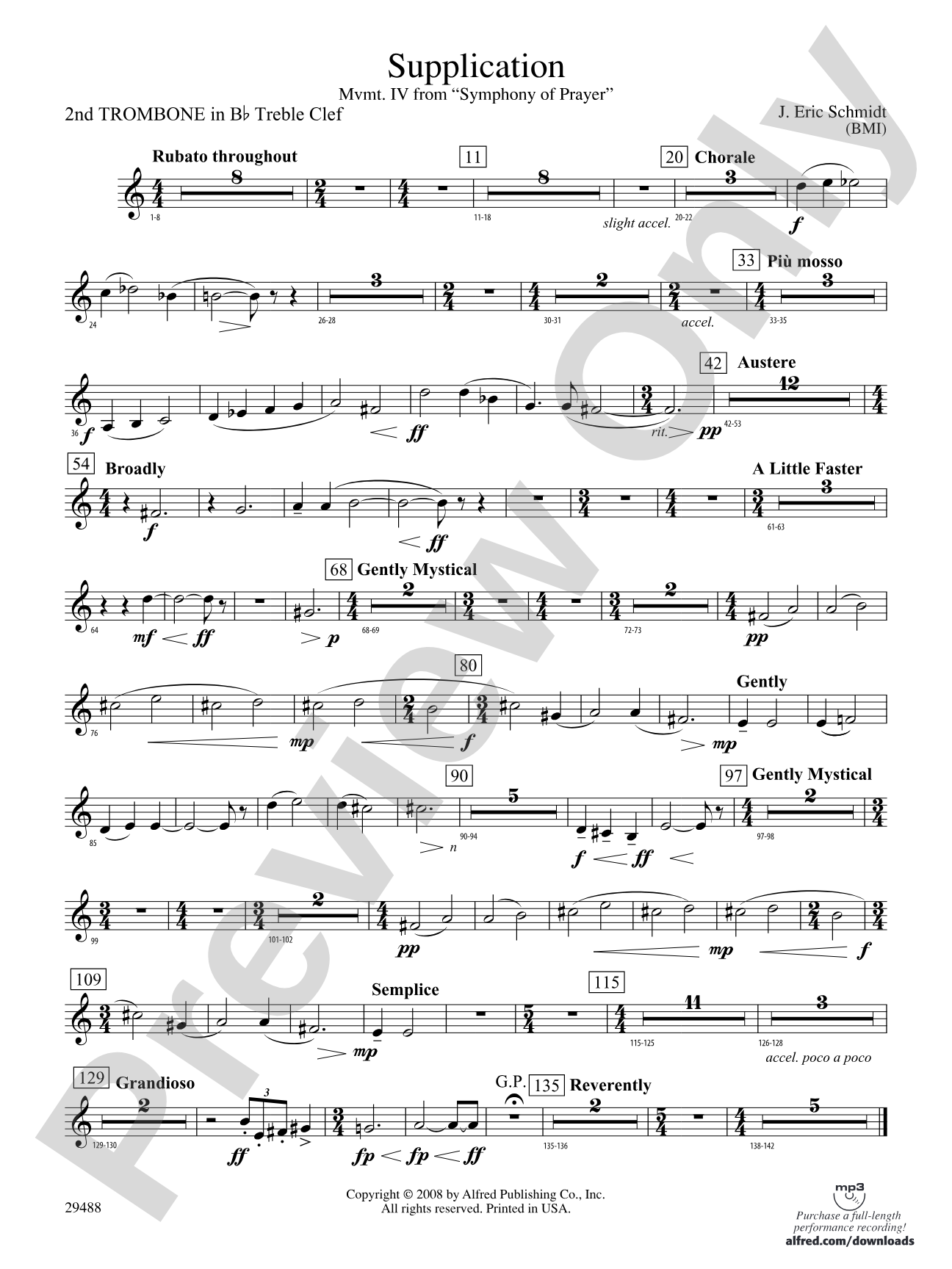Supplication: (wp) 2nd B-flat Trombone T.C.