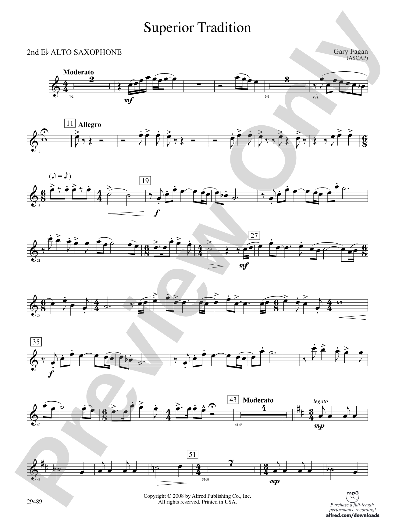 Superior Tradition: 2nd E-flat Alto Saxophone