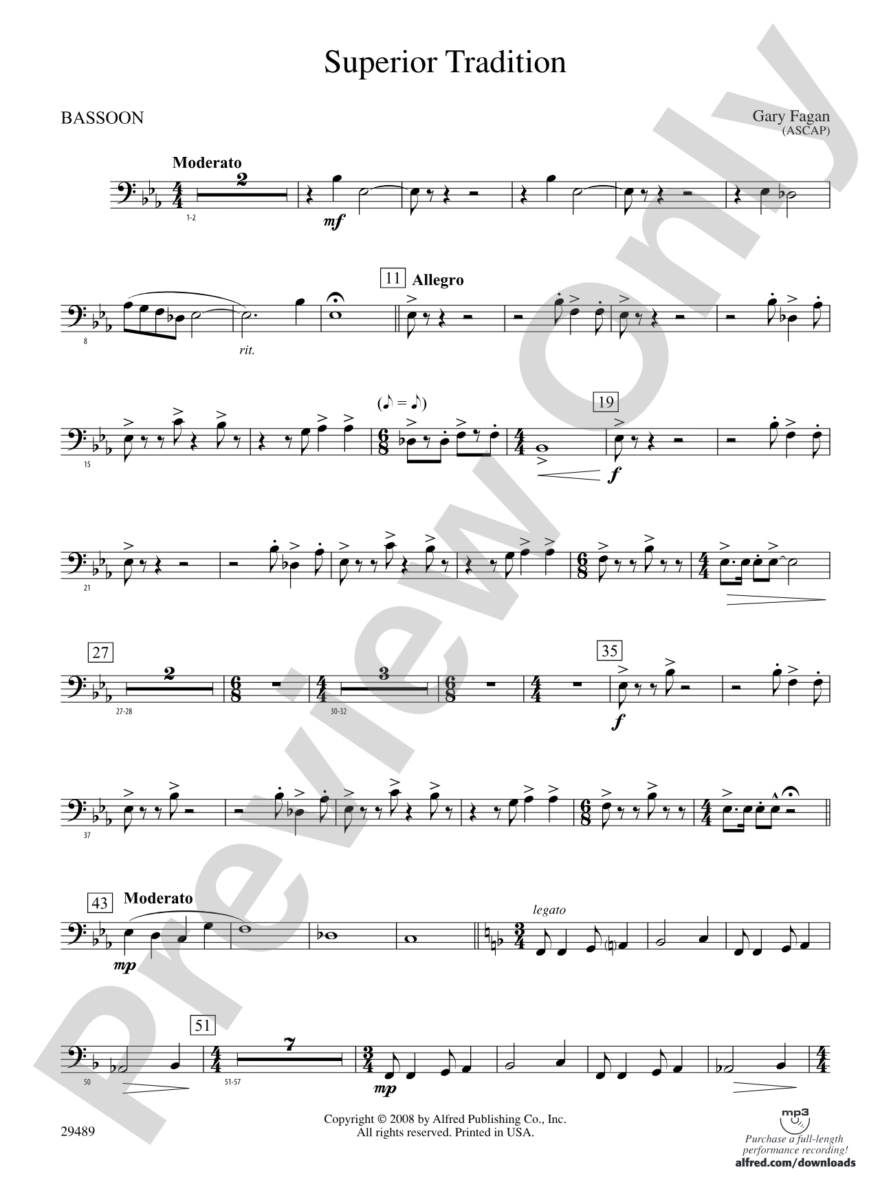 Superior Tradition: Bassoon