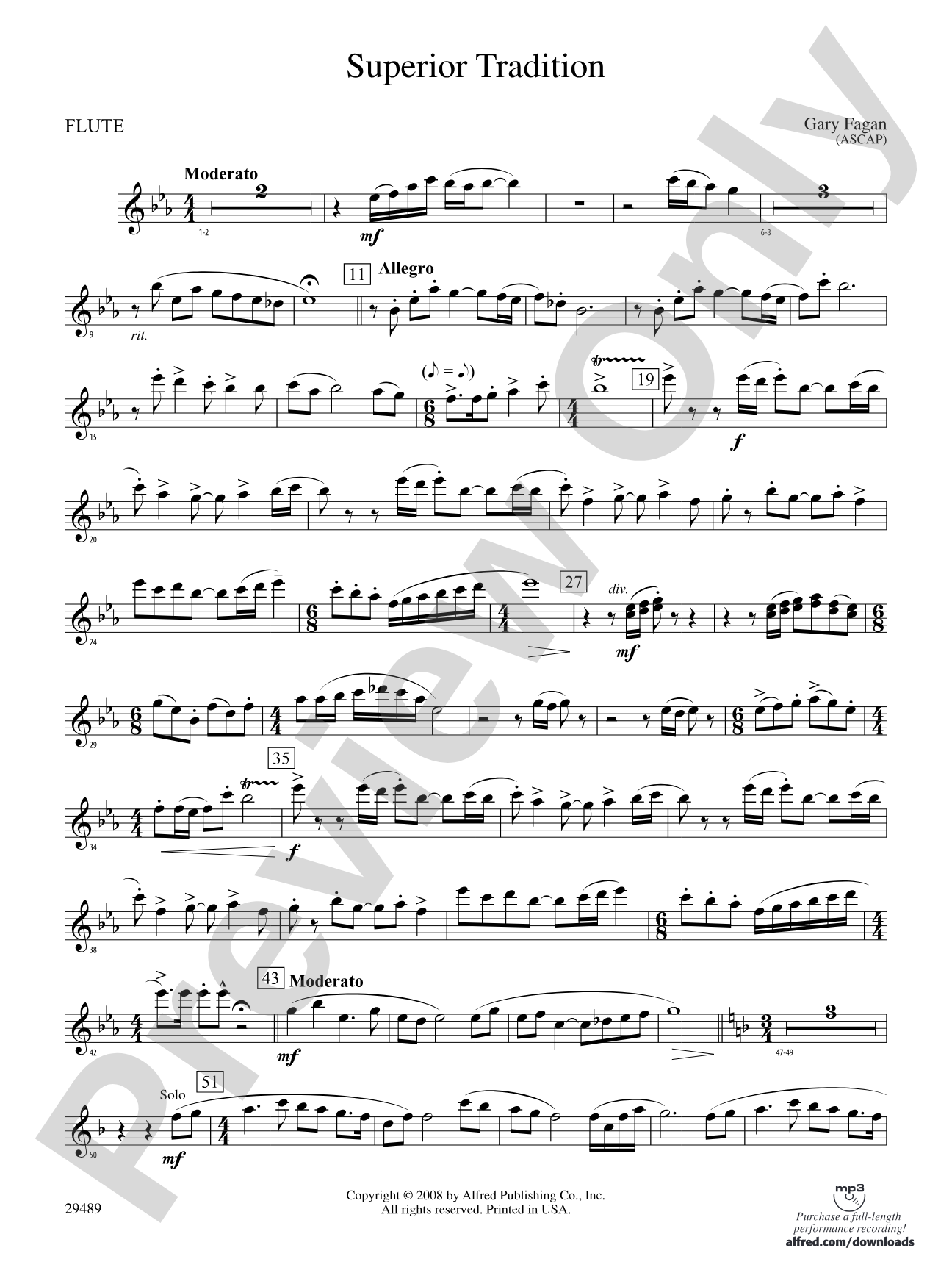 Superior Tradition: Flute