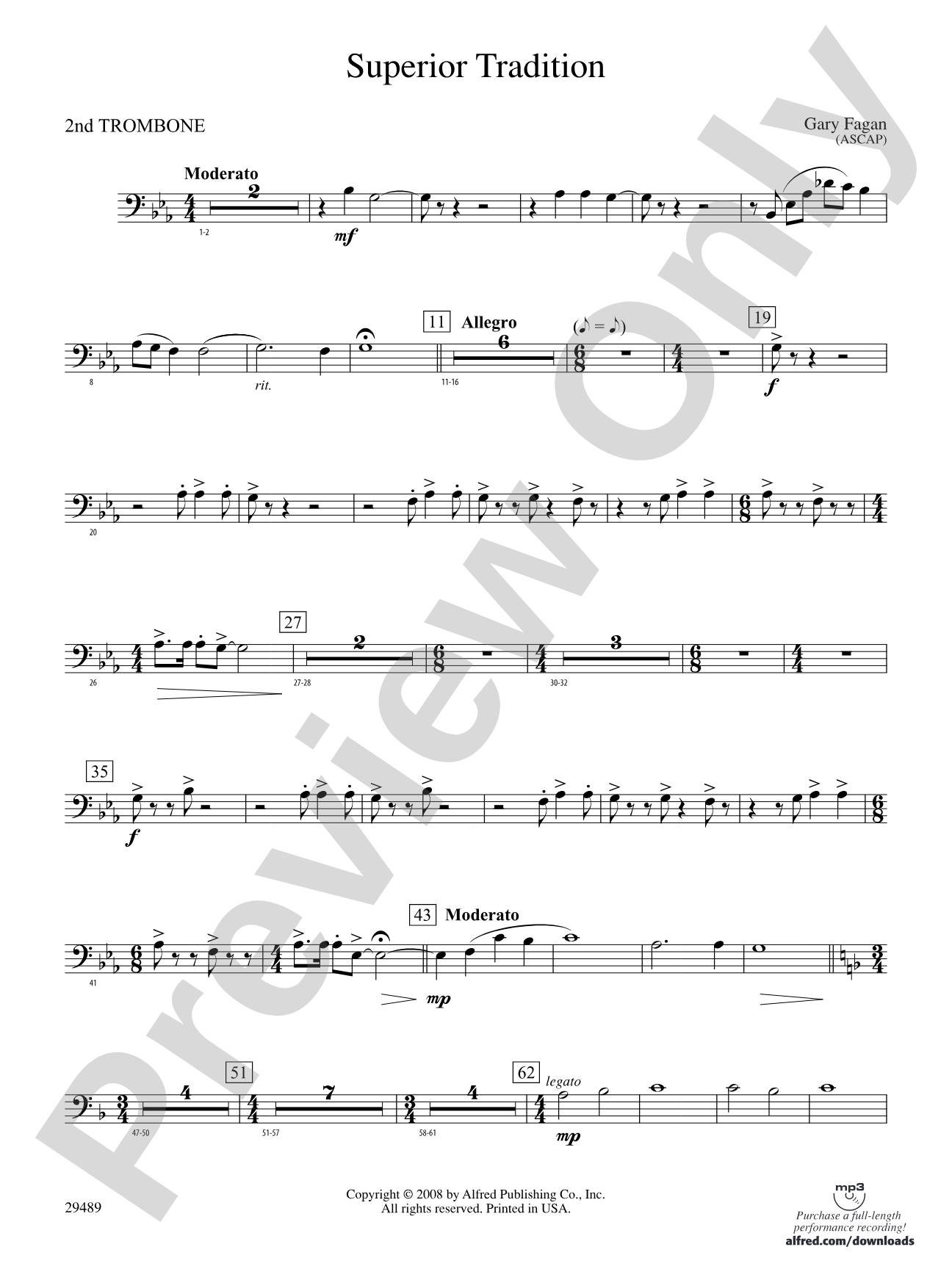 Superior Tradition: 2nd Trombone