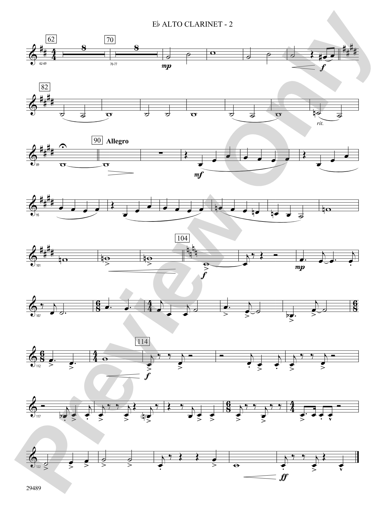 Superior Tradition: (wp) E-flat Alto Clarinet