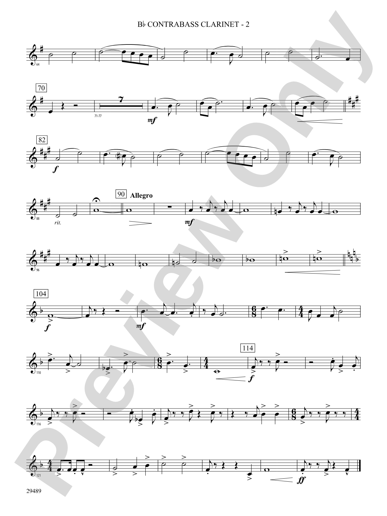 Superior Tradition: (wp) B-flat Contrabass Clarinet