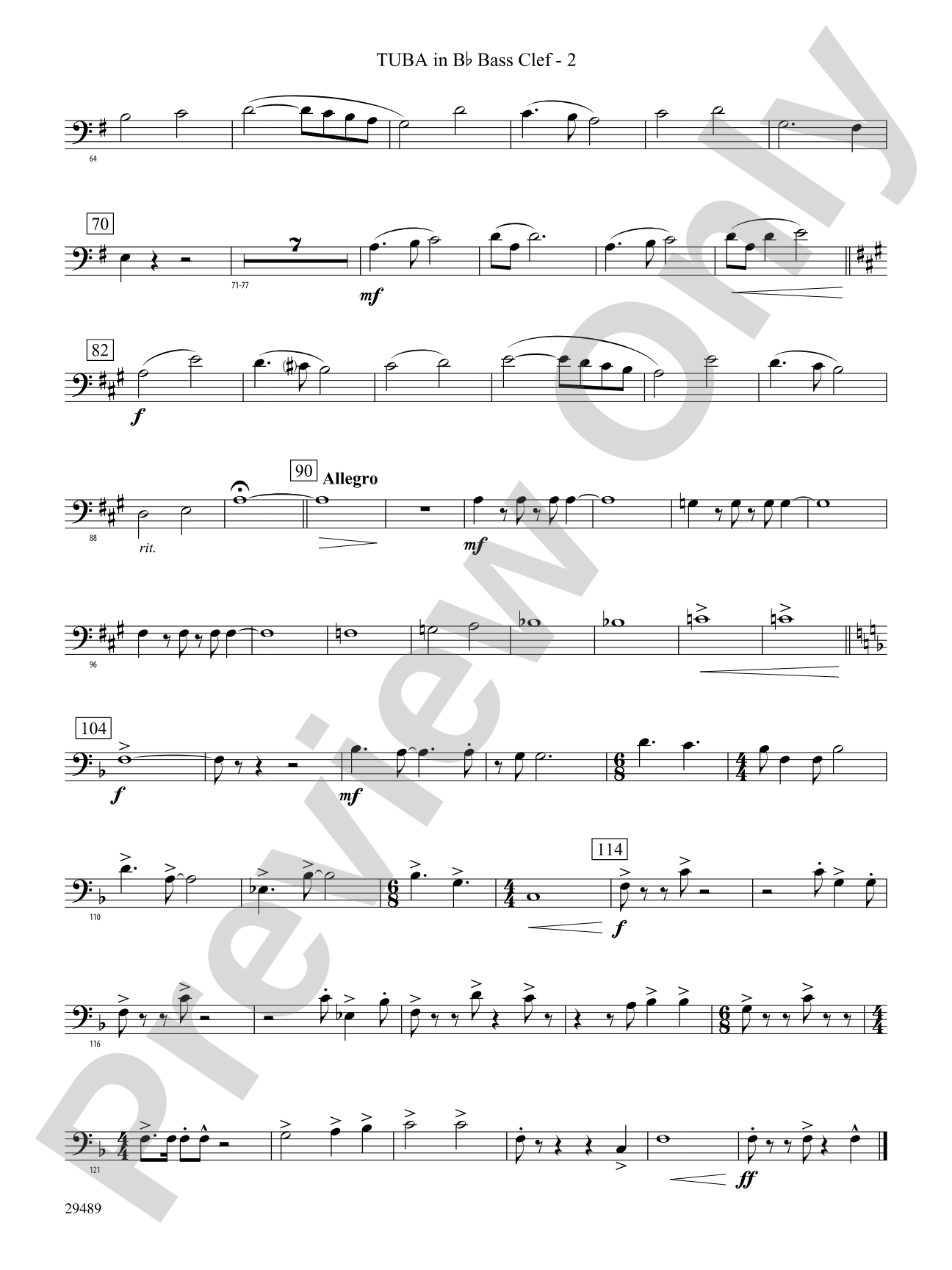 Superior Tradition: (wp) B-flat Tuba B.C.