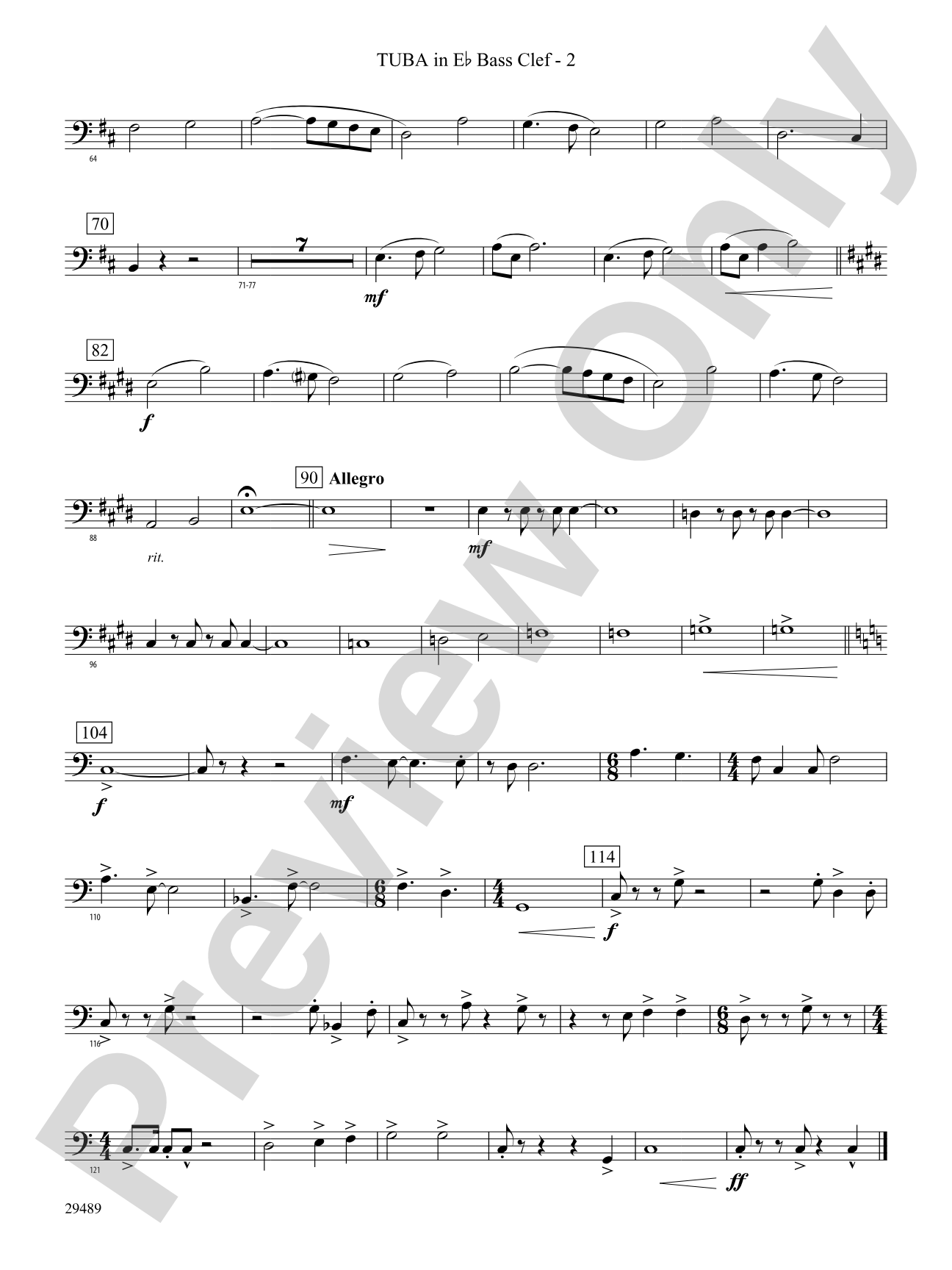 Superior Tradition: (wp) E-flat Tuba B.C.