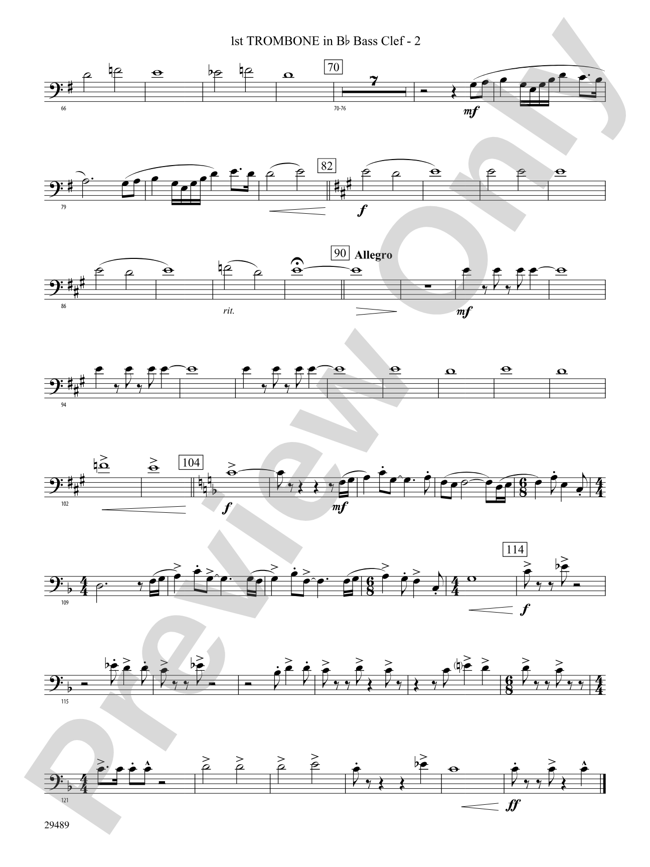 Superior Tradition: (wp) 1st B-flat Trombone B.C.