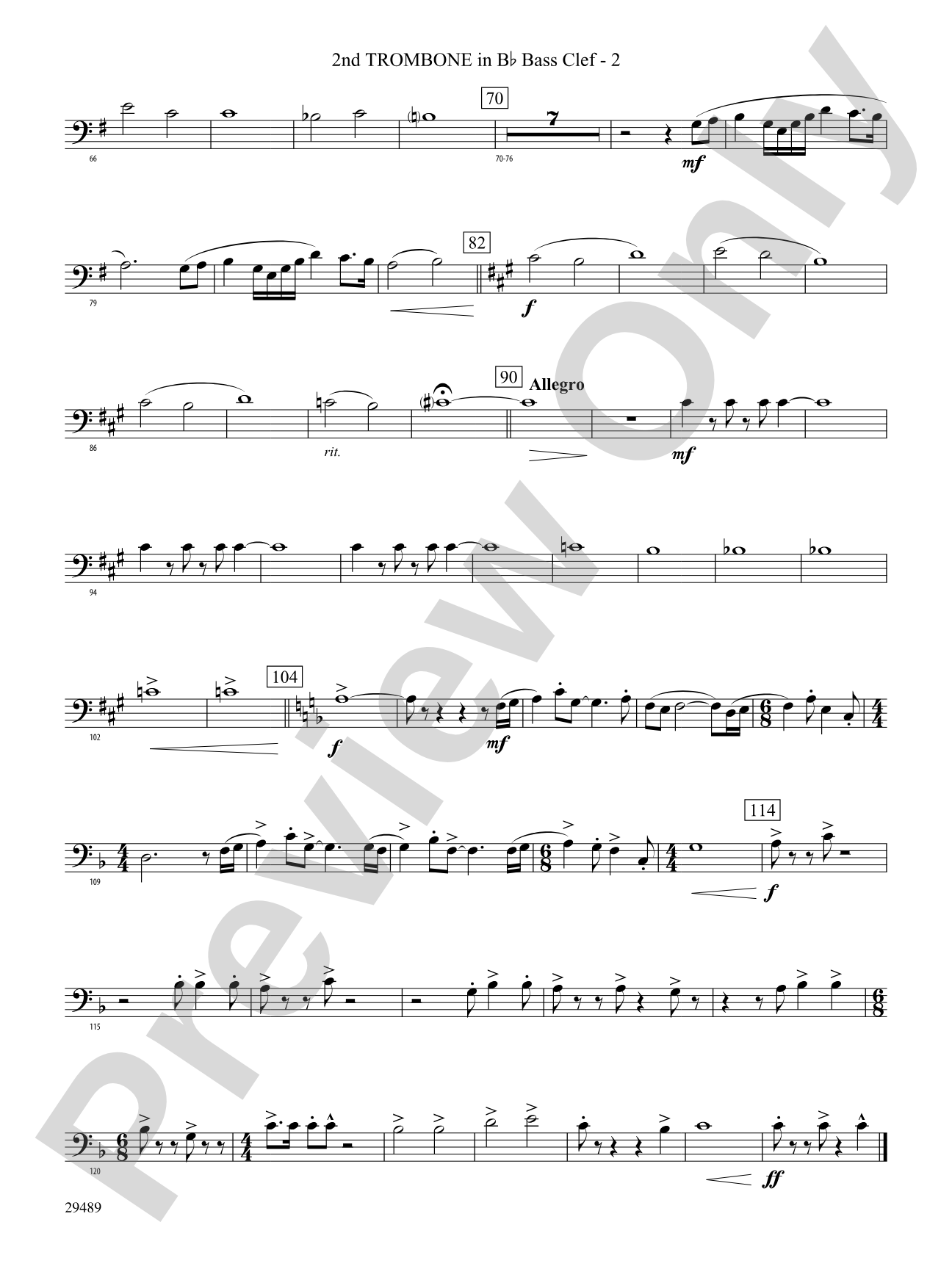 Superior Tradition: (wp) 2nd B-flat Trombone B.C.
