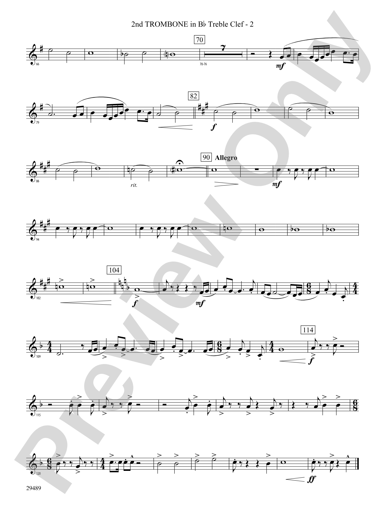 Superior Tradition: (wp) 2nd B-flat Trombone T.C.