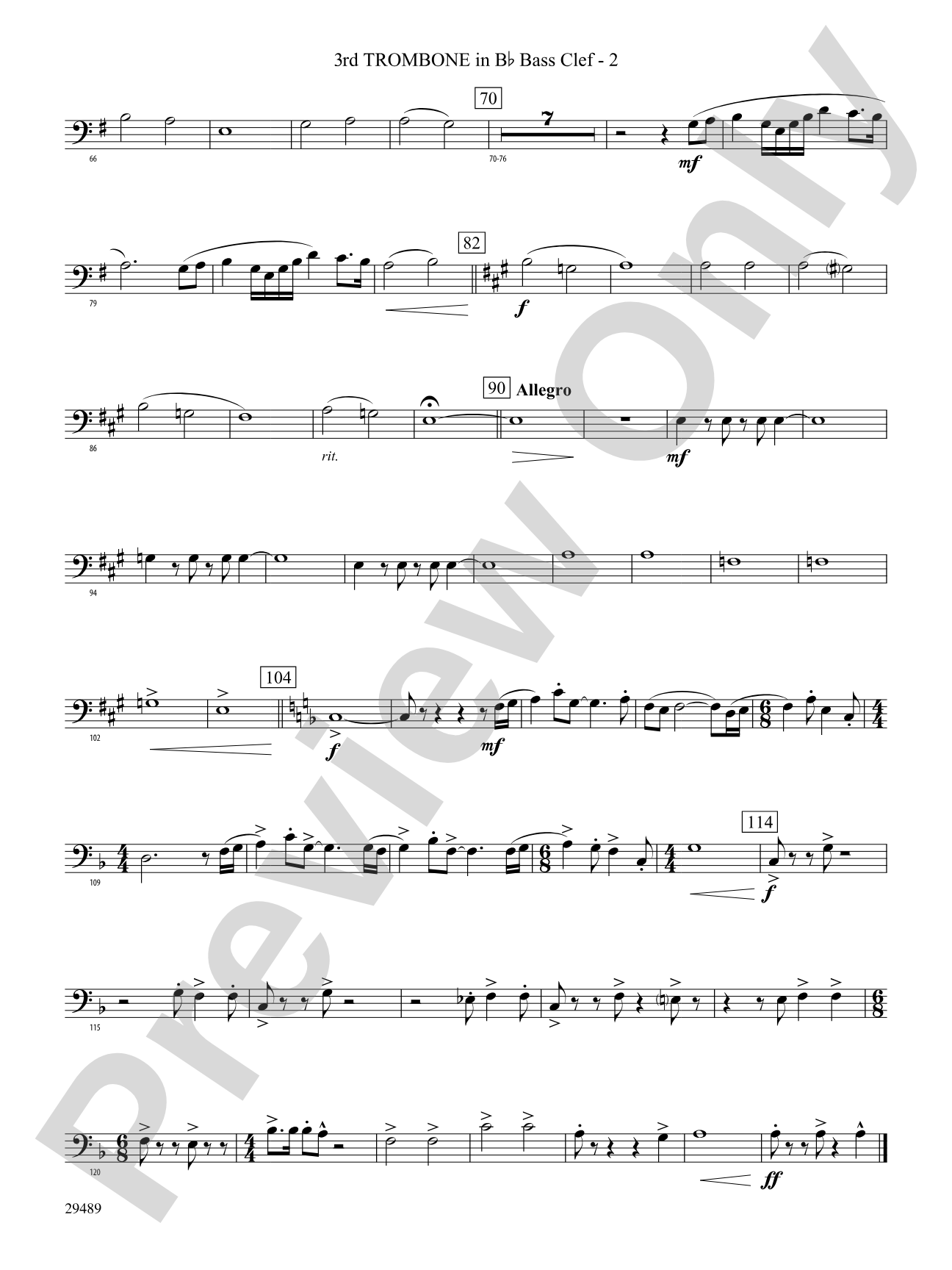 Superior Tradition: (wp) 3rd B-flat Trombone B.C.