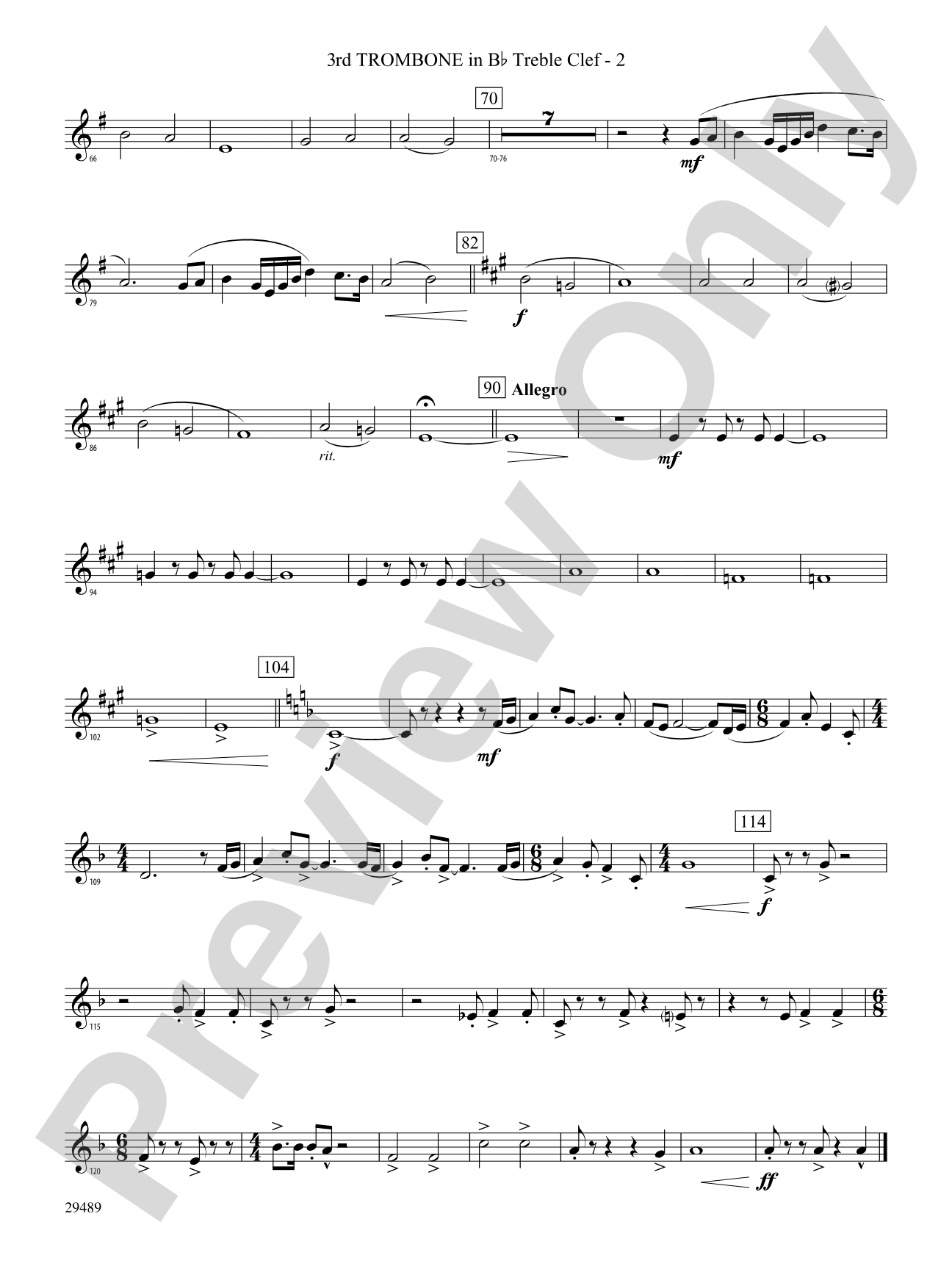 Superior Tradition: (wp) 3rd B-flat Trombone T.C.