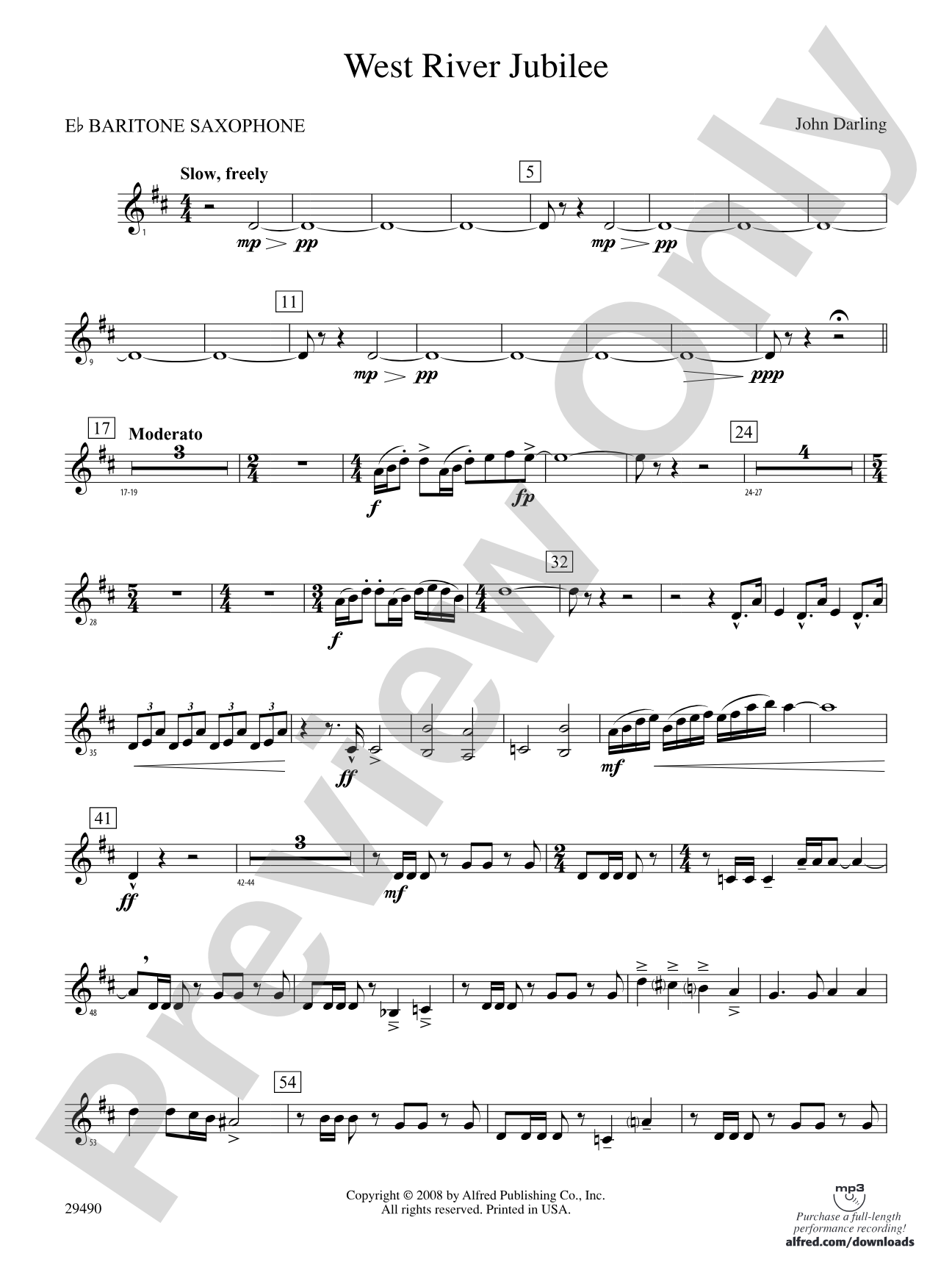 West River Jubilee: E-flat Baritone Saxophone