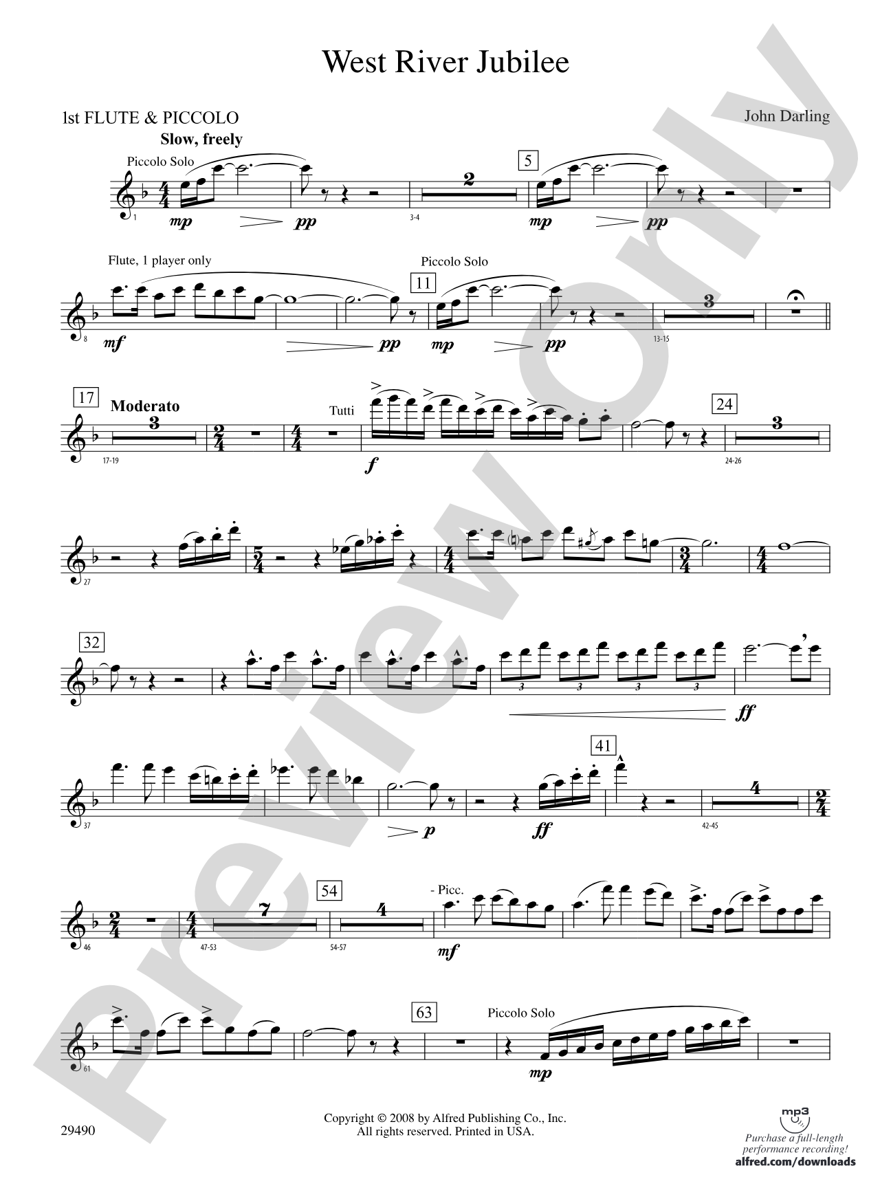 West River Jubilee: Flute