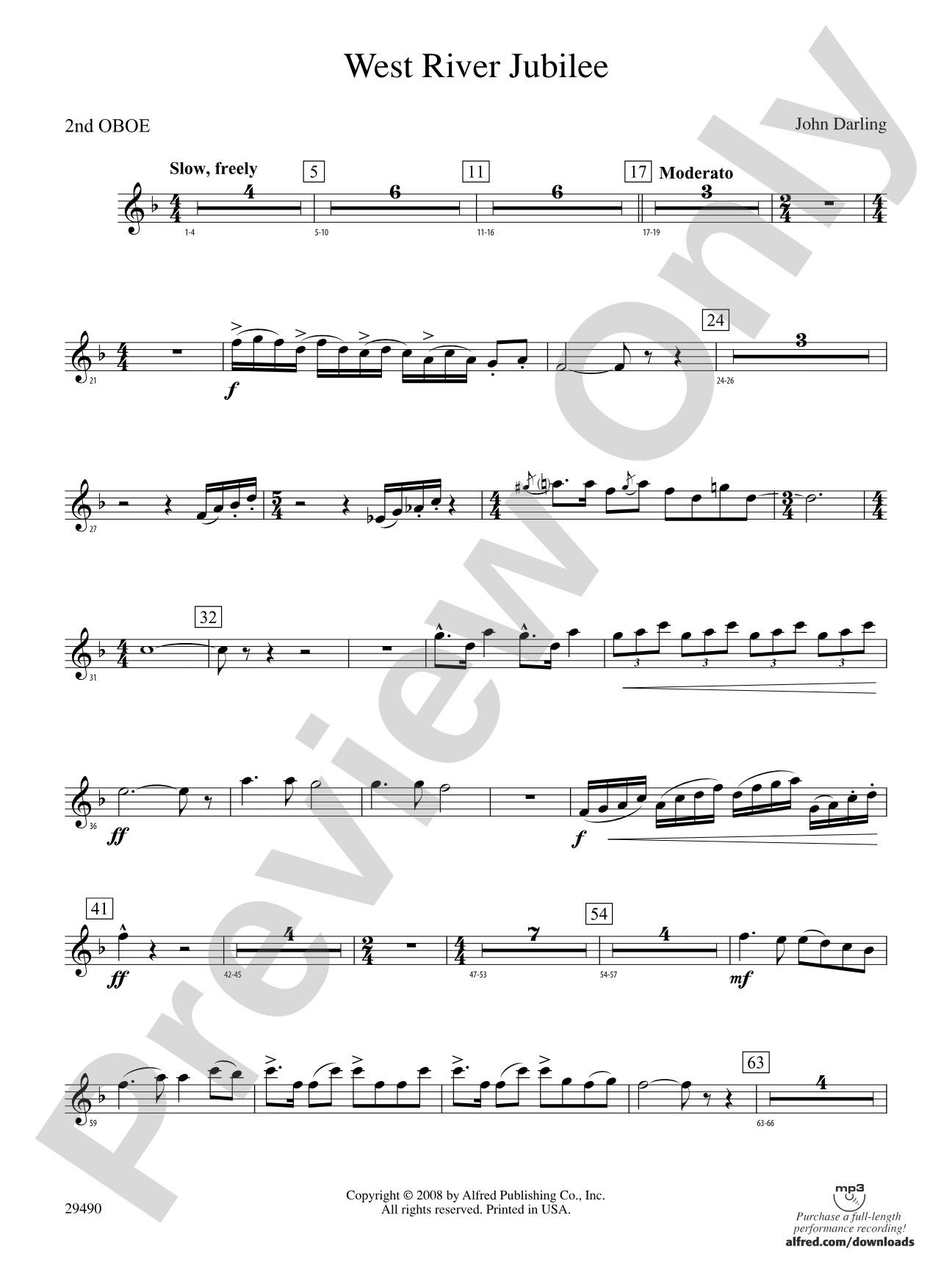 West River Jubilee: 2nd Oboe