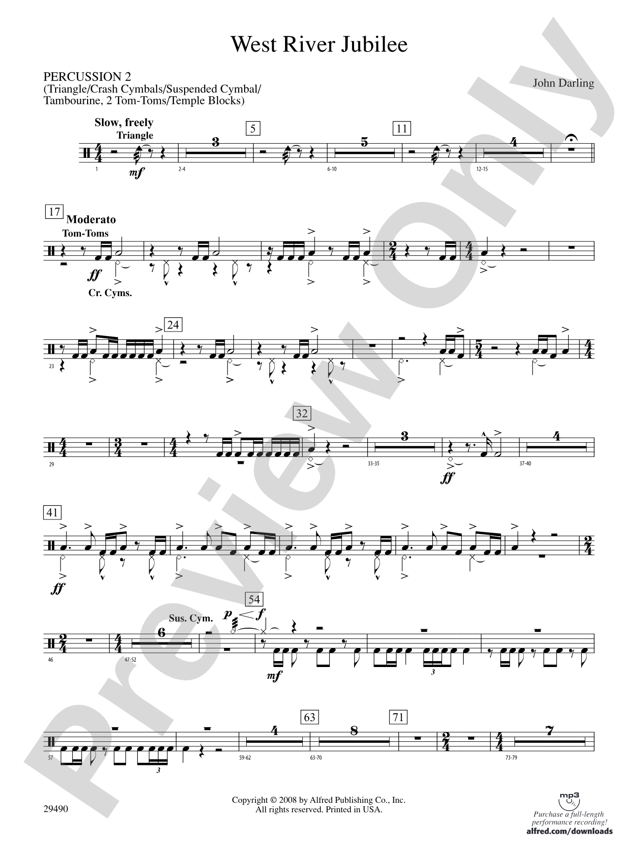 West River Jubilee: 2nd Percussion
