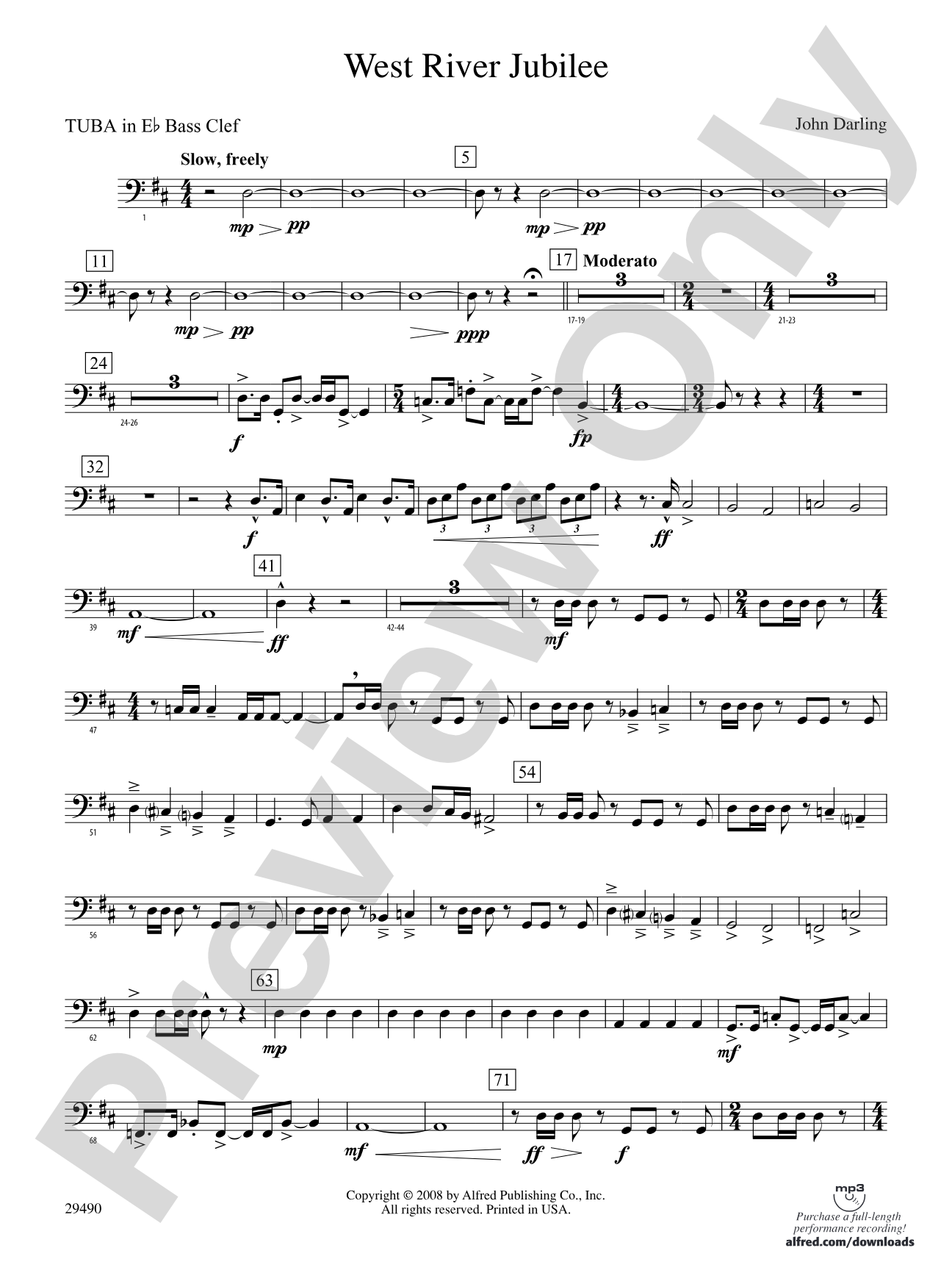 West River Jubilee: (wp) E-flat Tuba B.C.