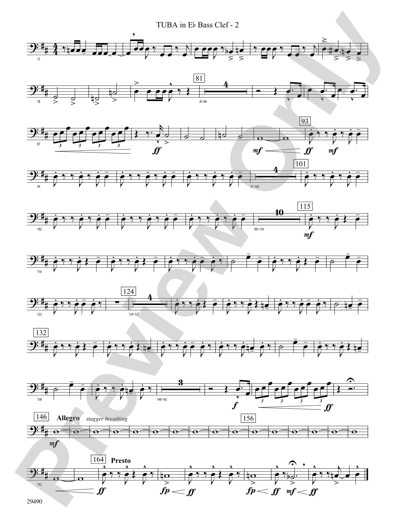 West River Jubilee: (wp) E-flat Tuba B.C.