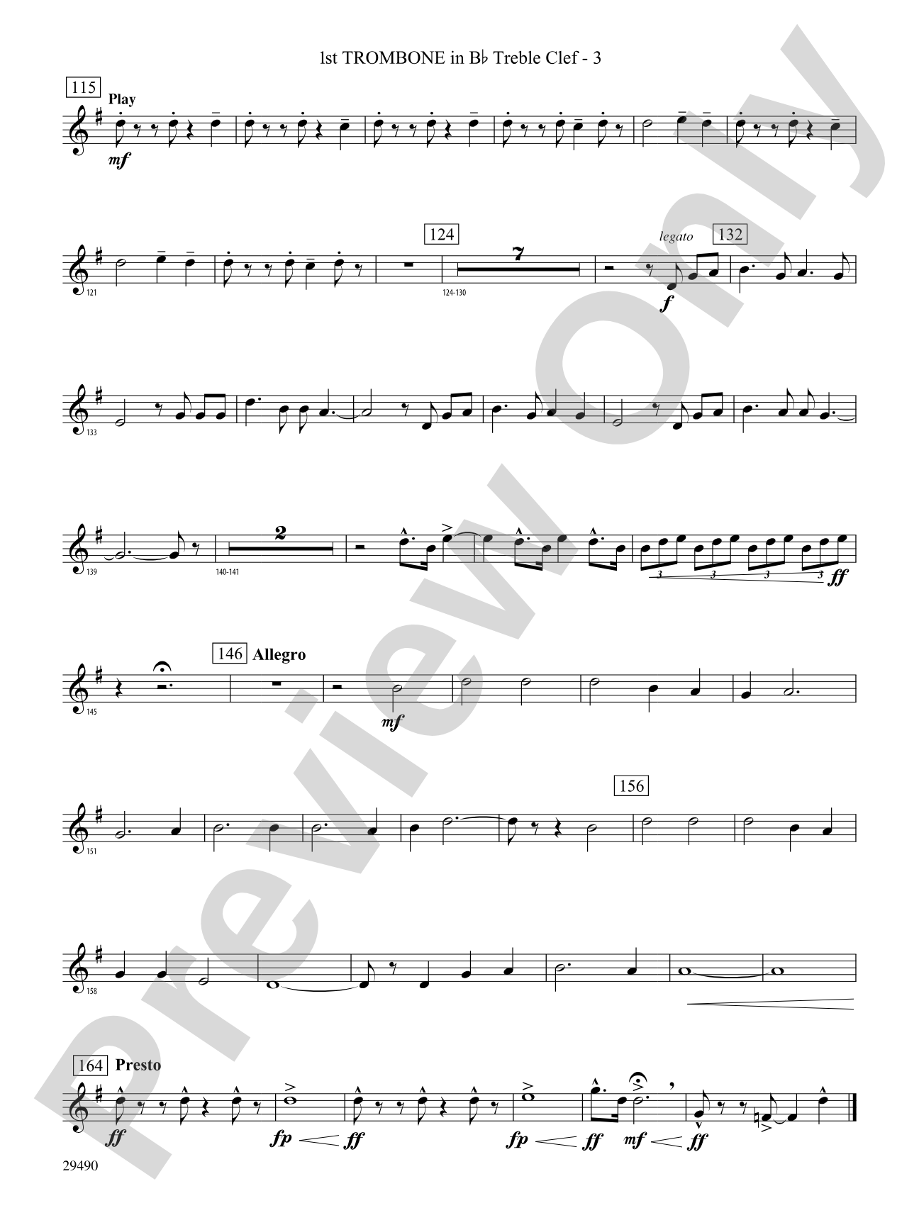 West River Jubilee: (wp) 1st B-flat Trombone T.C.