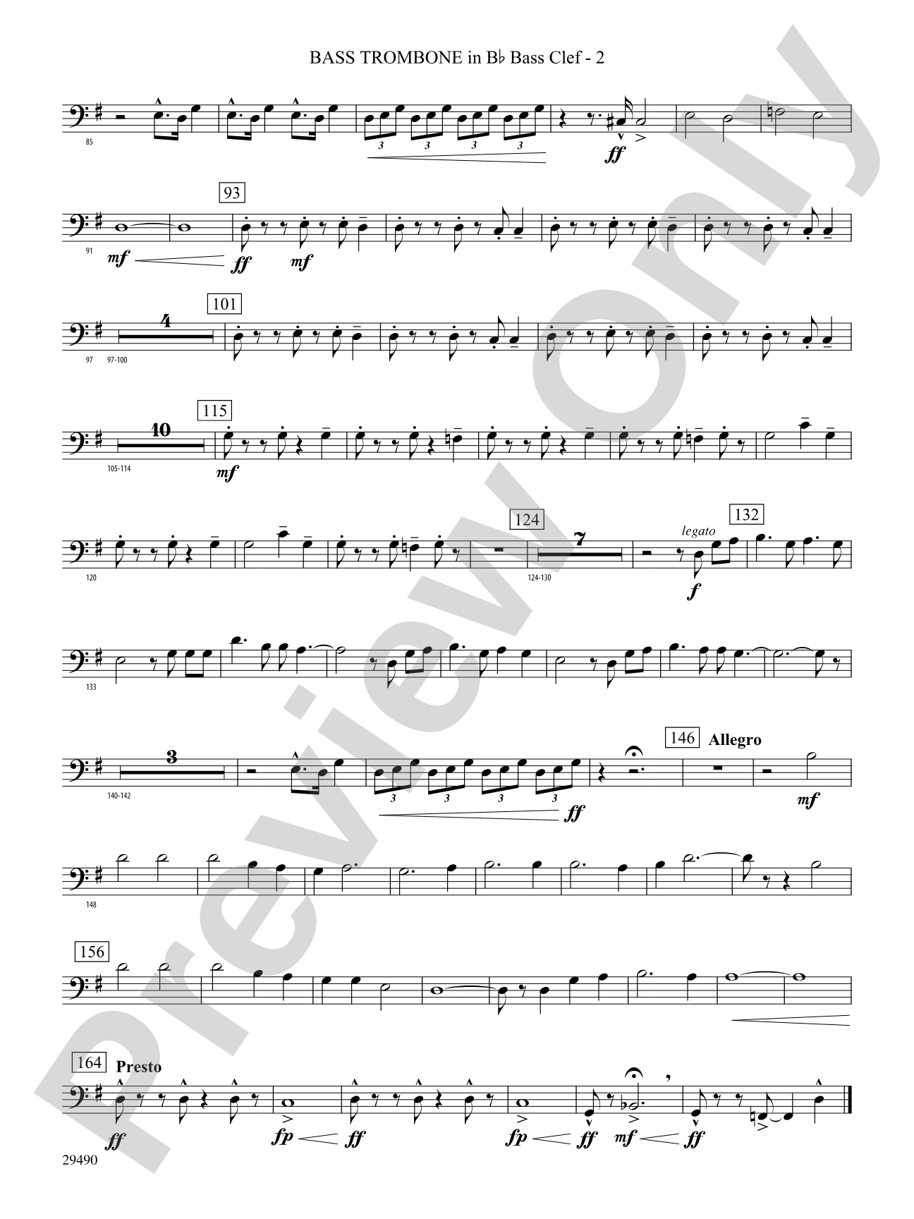 West River Jubilee: (wp) 3rd B-flat Trombone B.C.