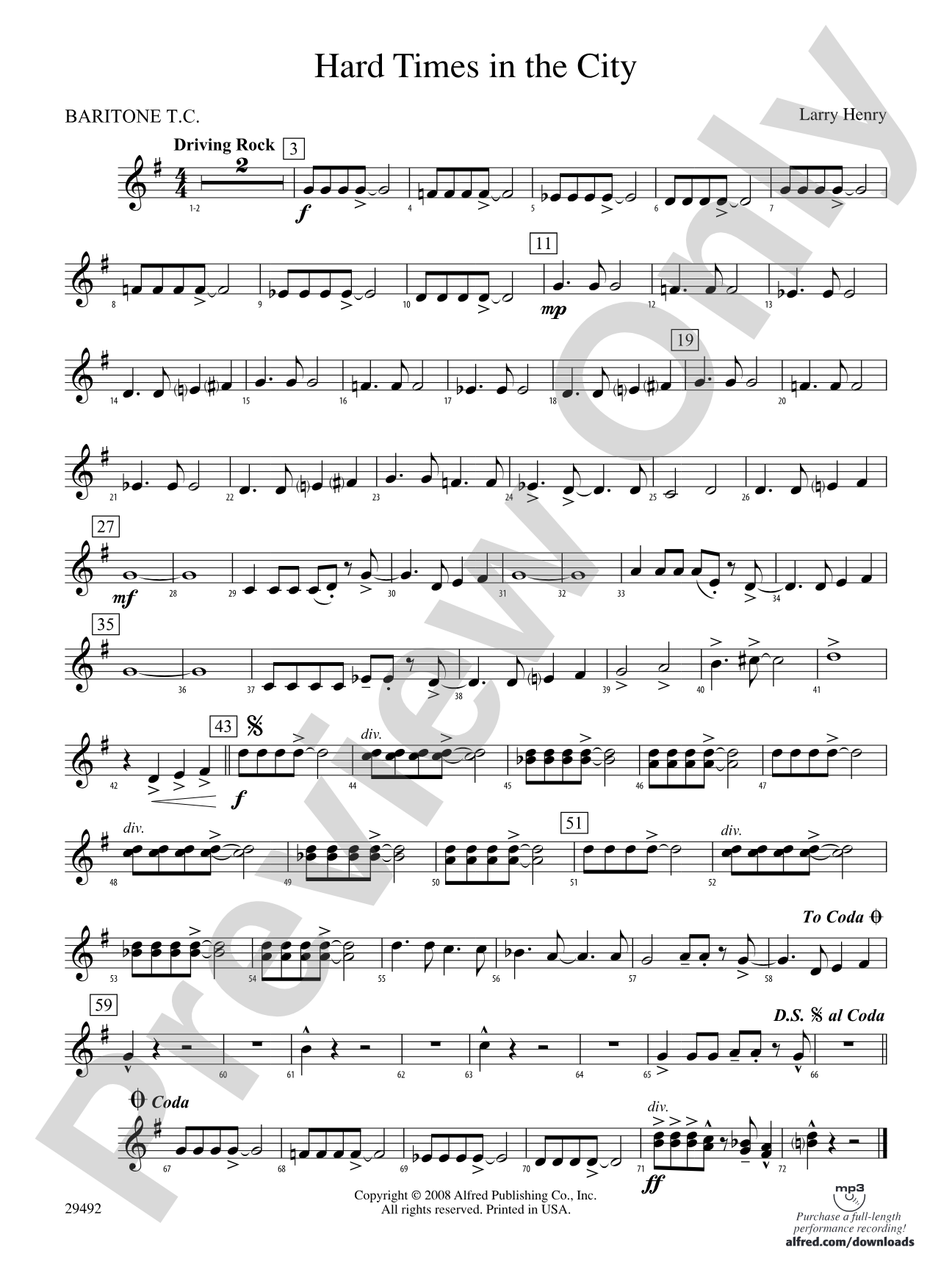 Hard Times in the City: Baritone T.C.