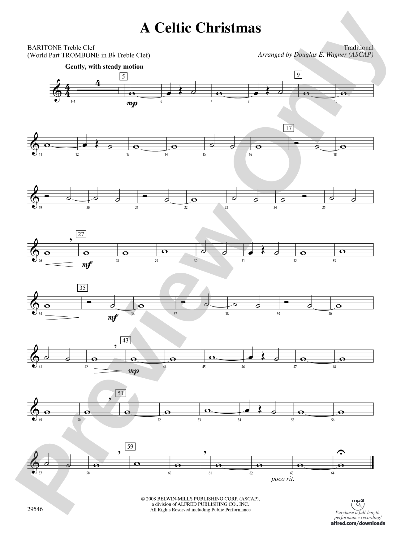 A Celtic Christmas: Baritone T.C.