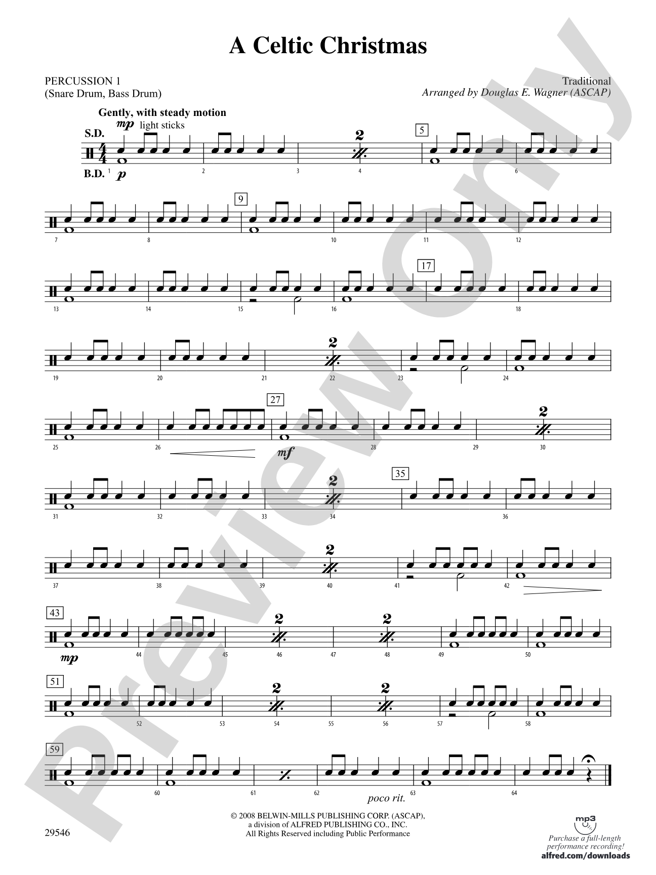 A Celtic Christmas: 1st Percussion