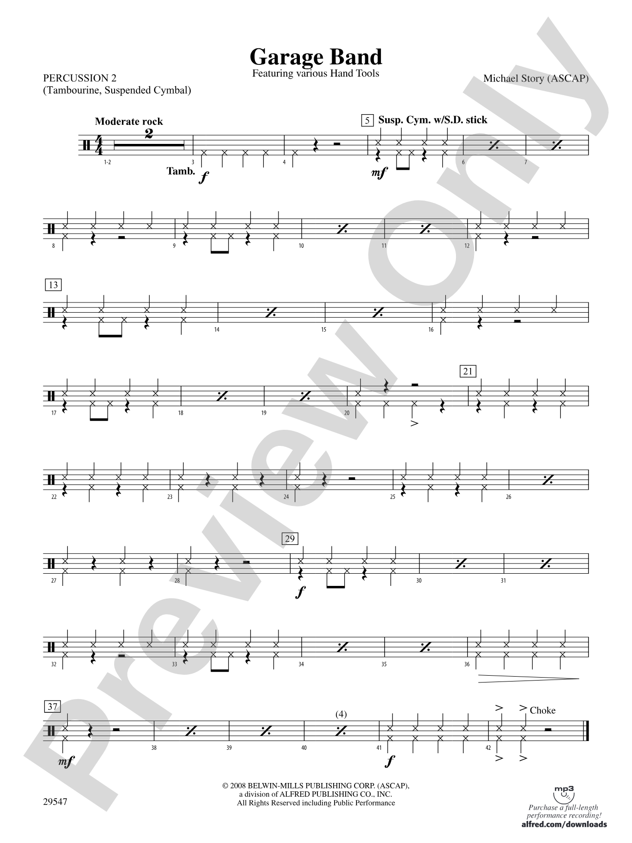 Garage Band: 2nd Percussion