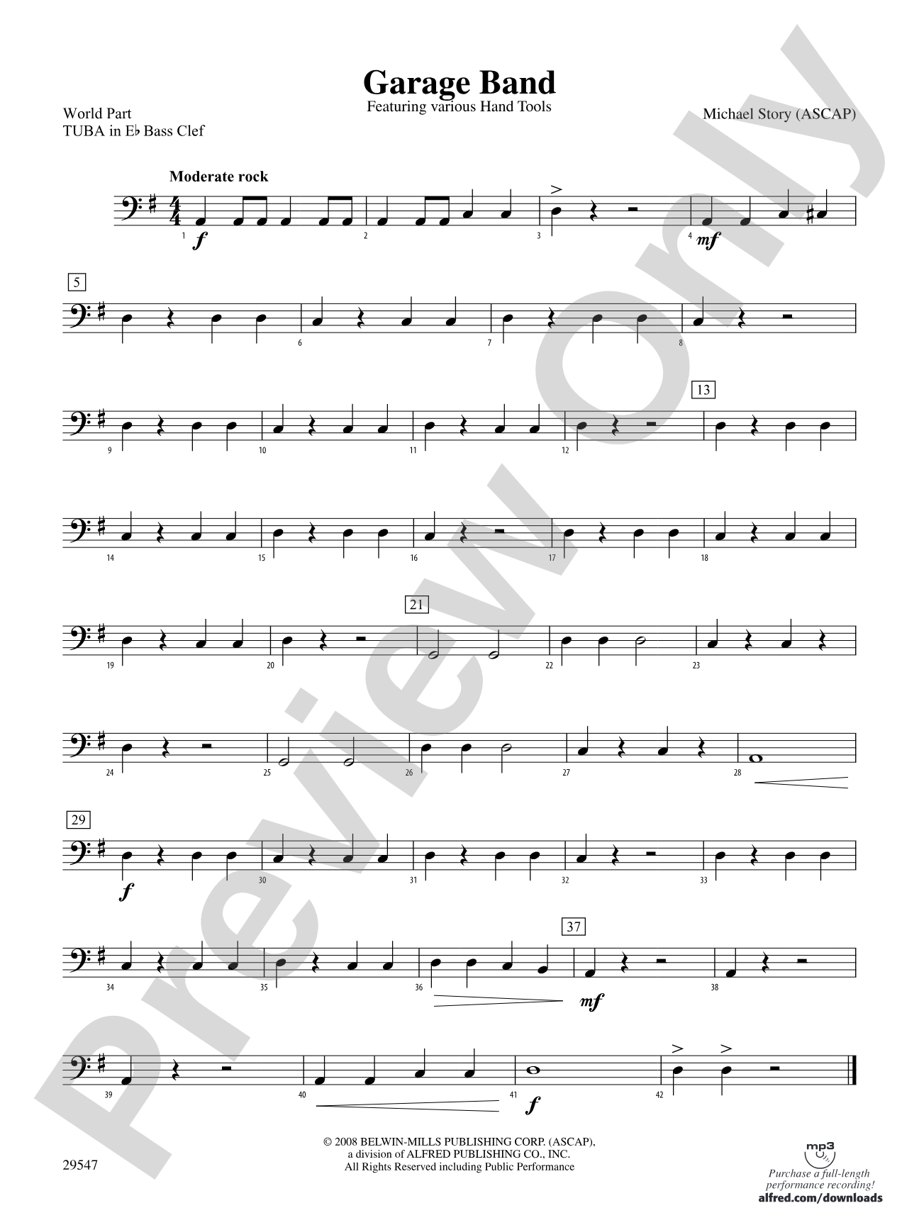 Garage Band: (wp) E-flat Tuba B.C.