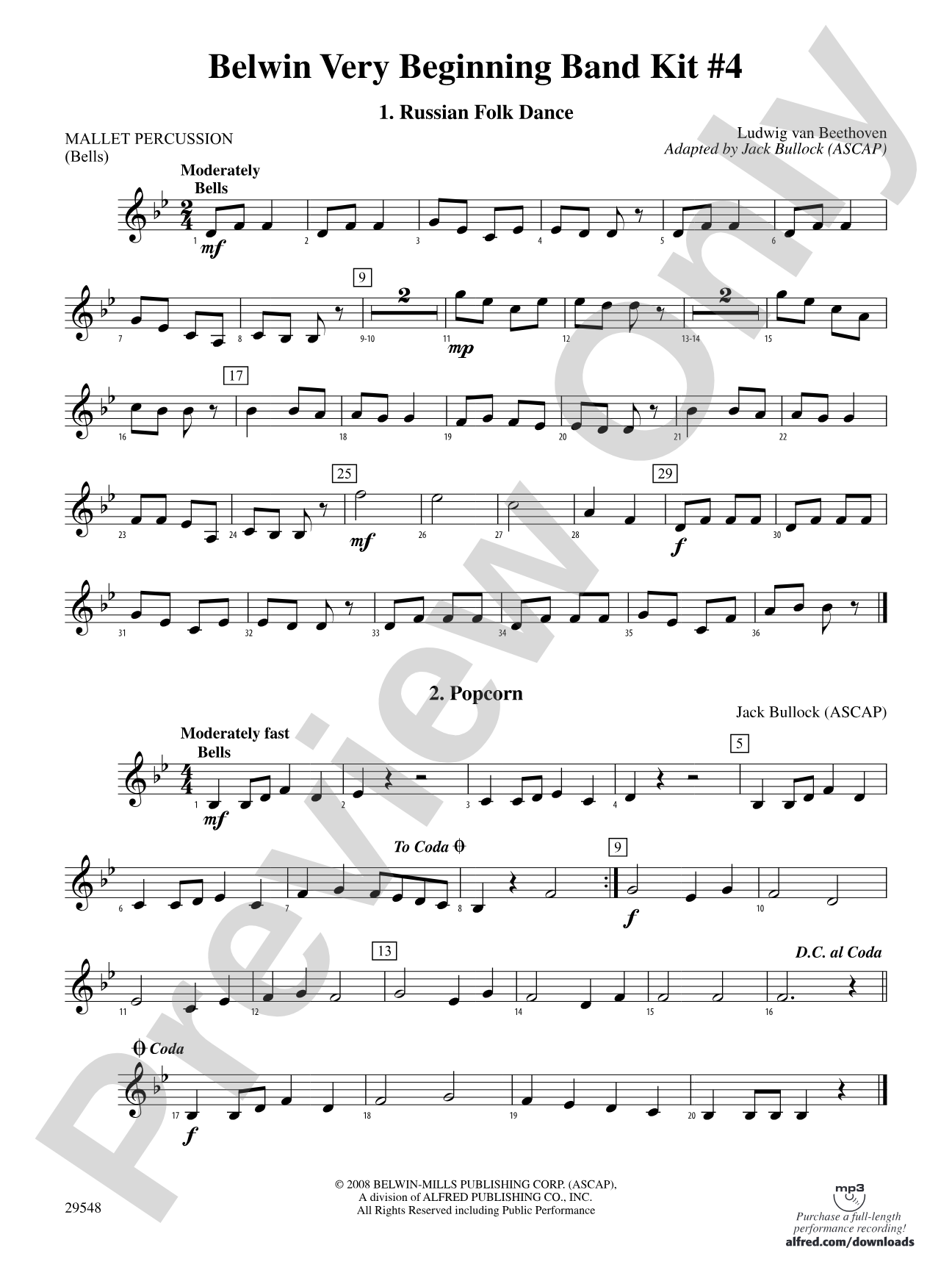 Belwin Very Beginning Band Kit #4: Mallets