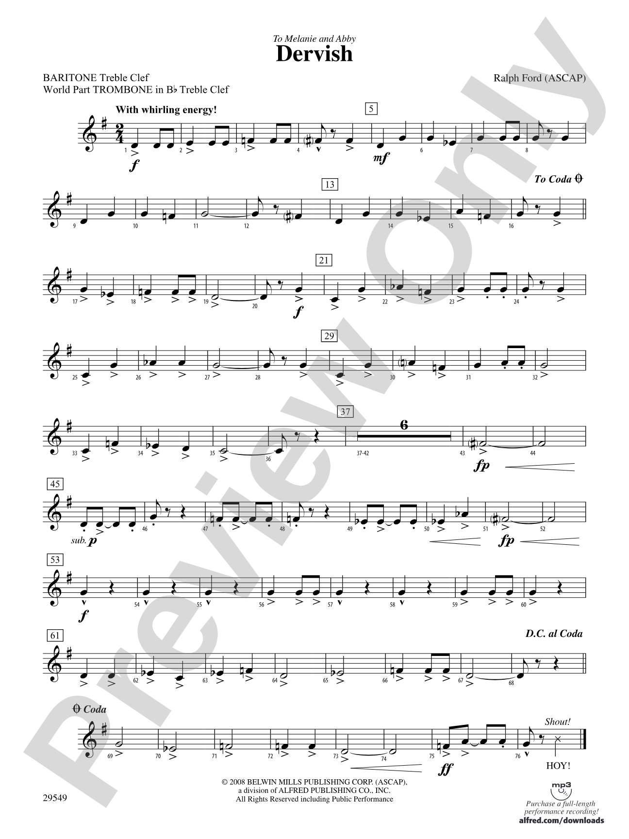 Dervish: Baritone T.C.