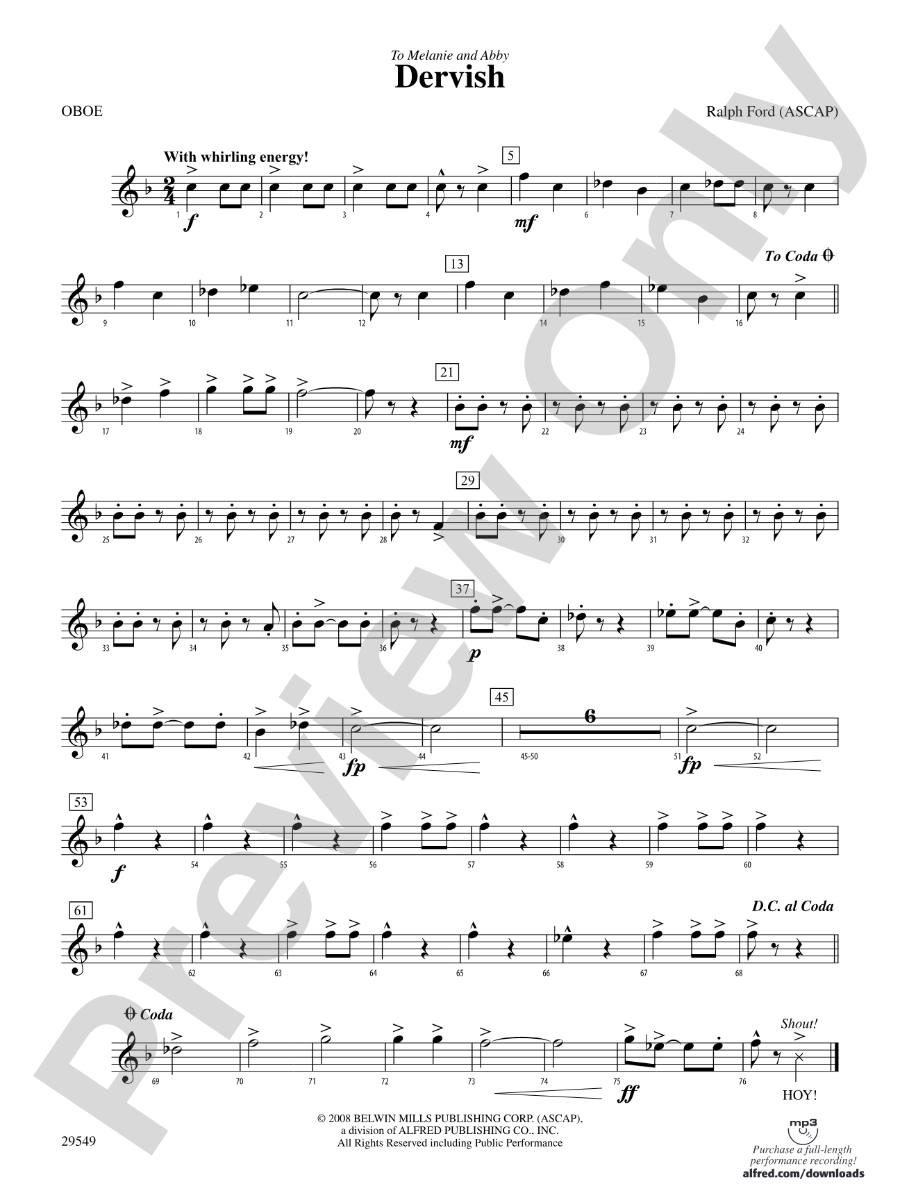 Dervish: Oboe