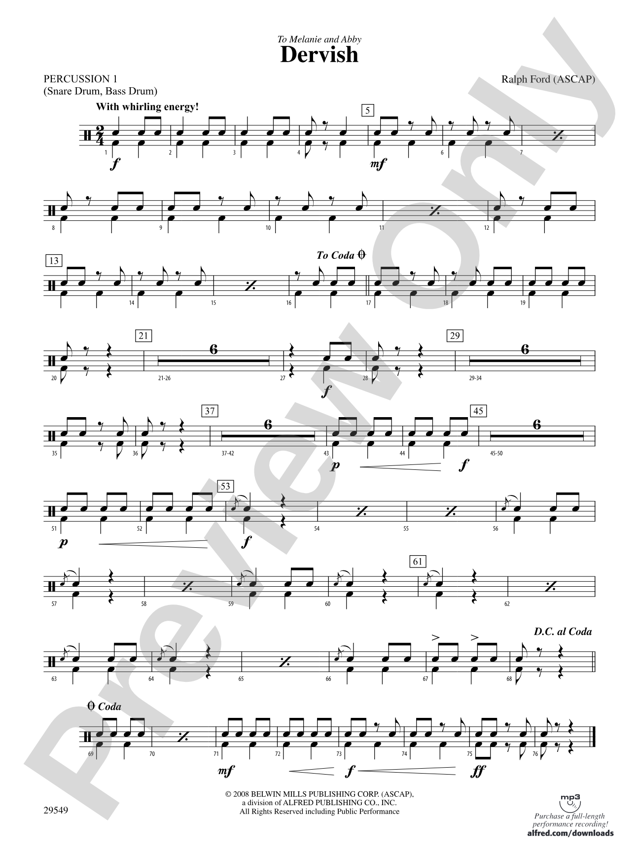 Dervish: 1st Percussion