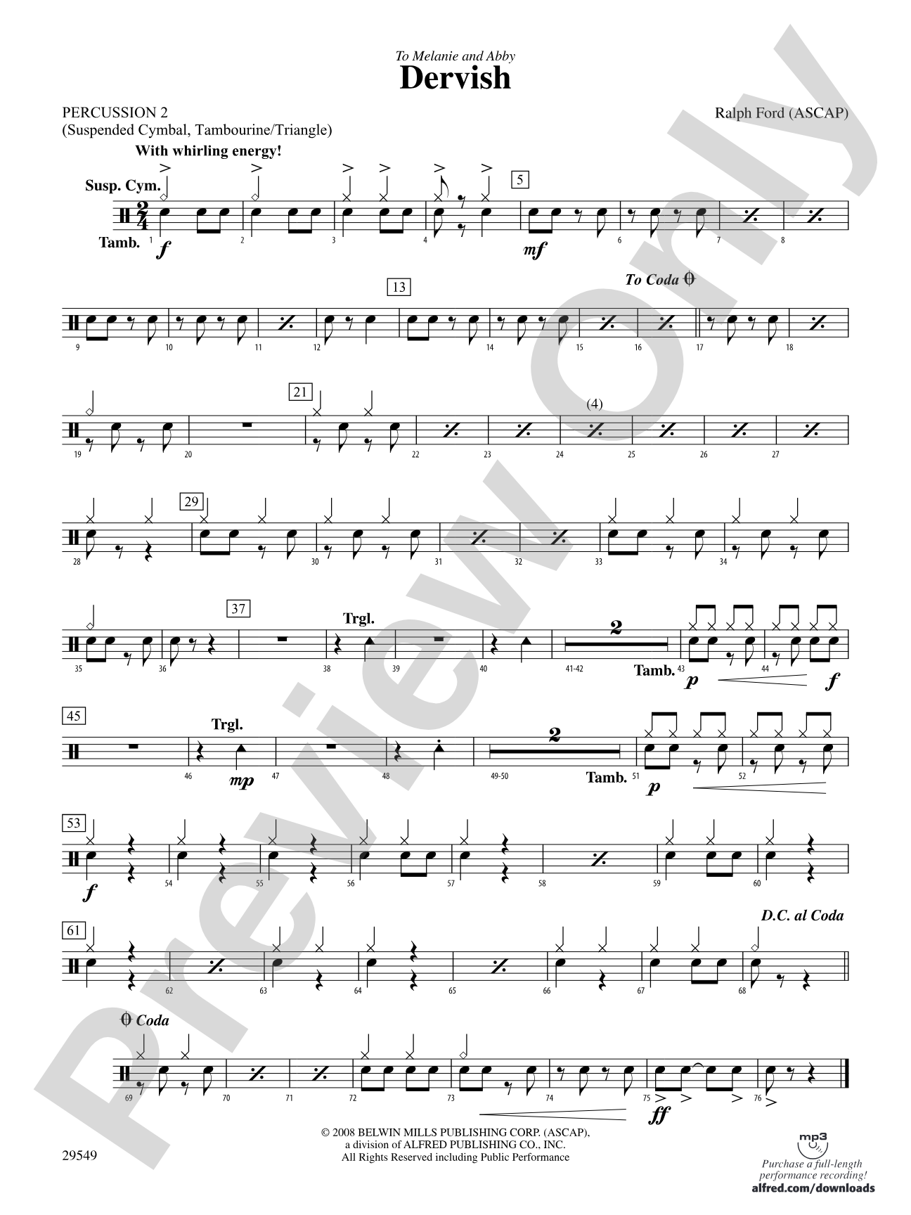 Dervish: 2nd Percussion