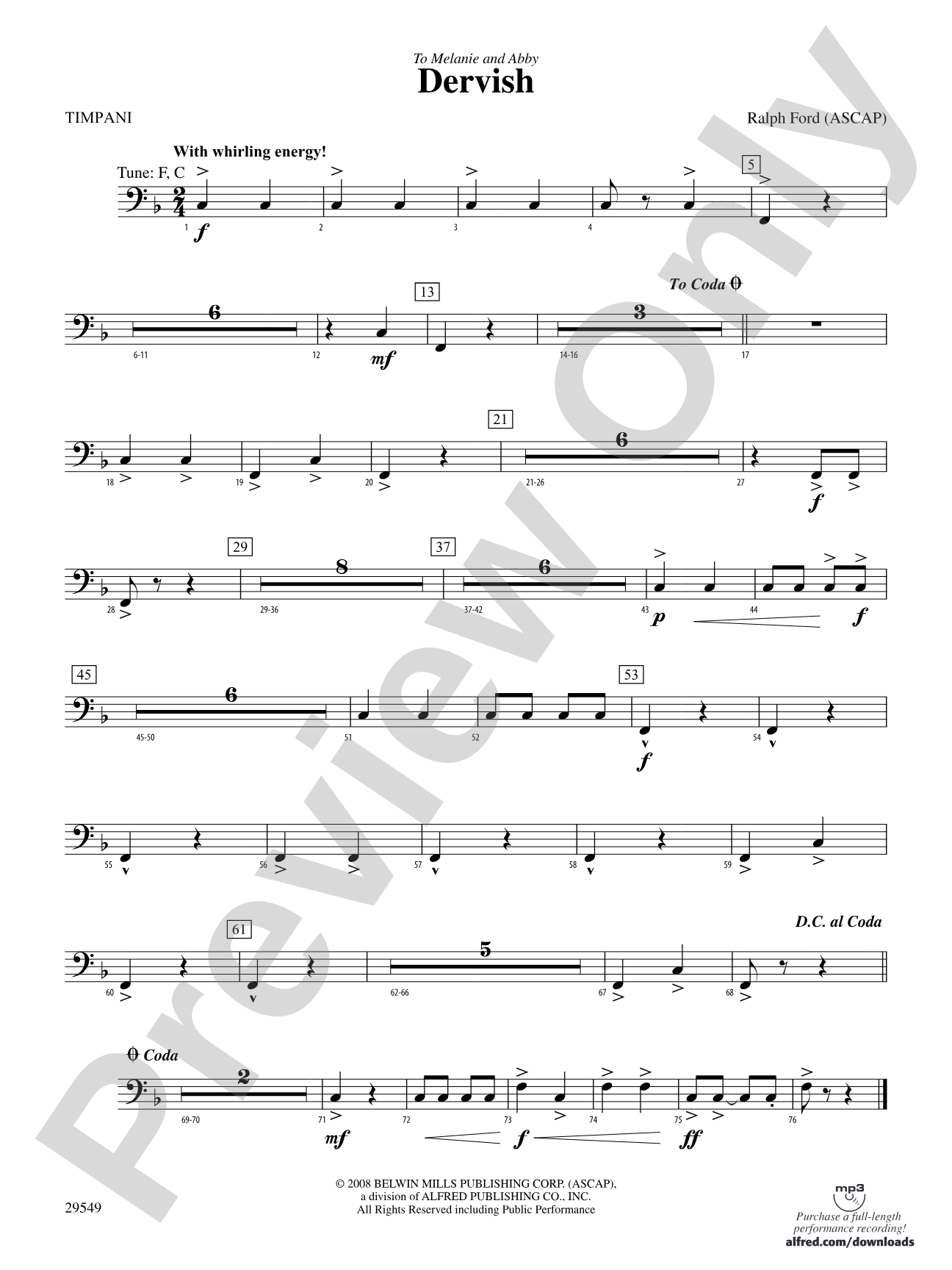 Dervish: Timpani