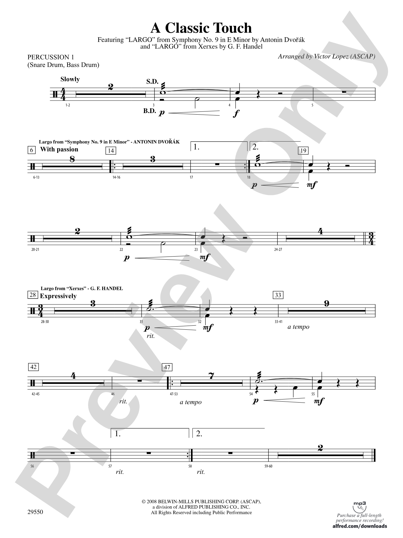 A Classic Touch: 1st Percussion