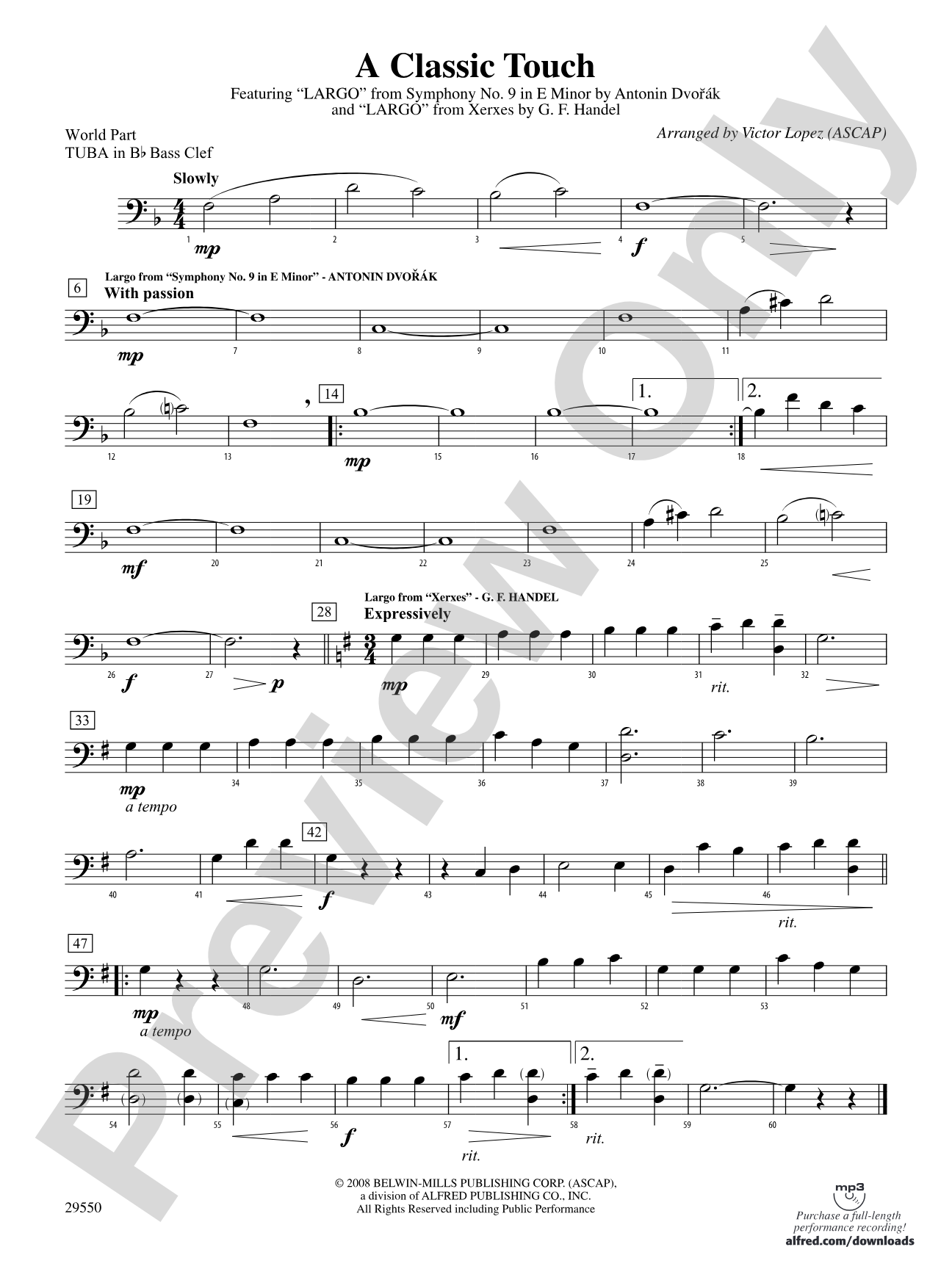 A Classic Touch: (wp) B-flat Tuba B.C.