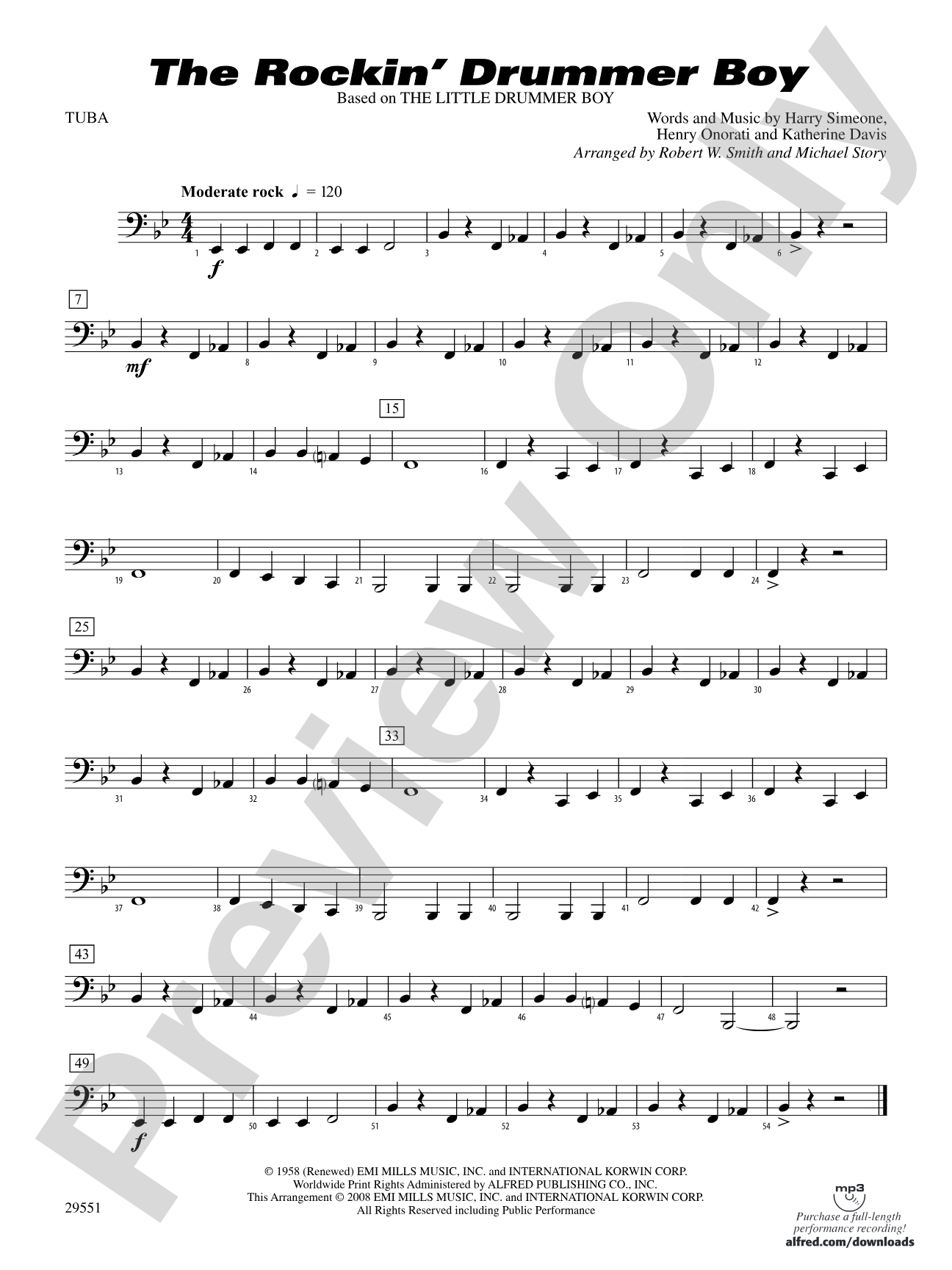 The Rockin' Drummer Boy: Tuba