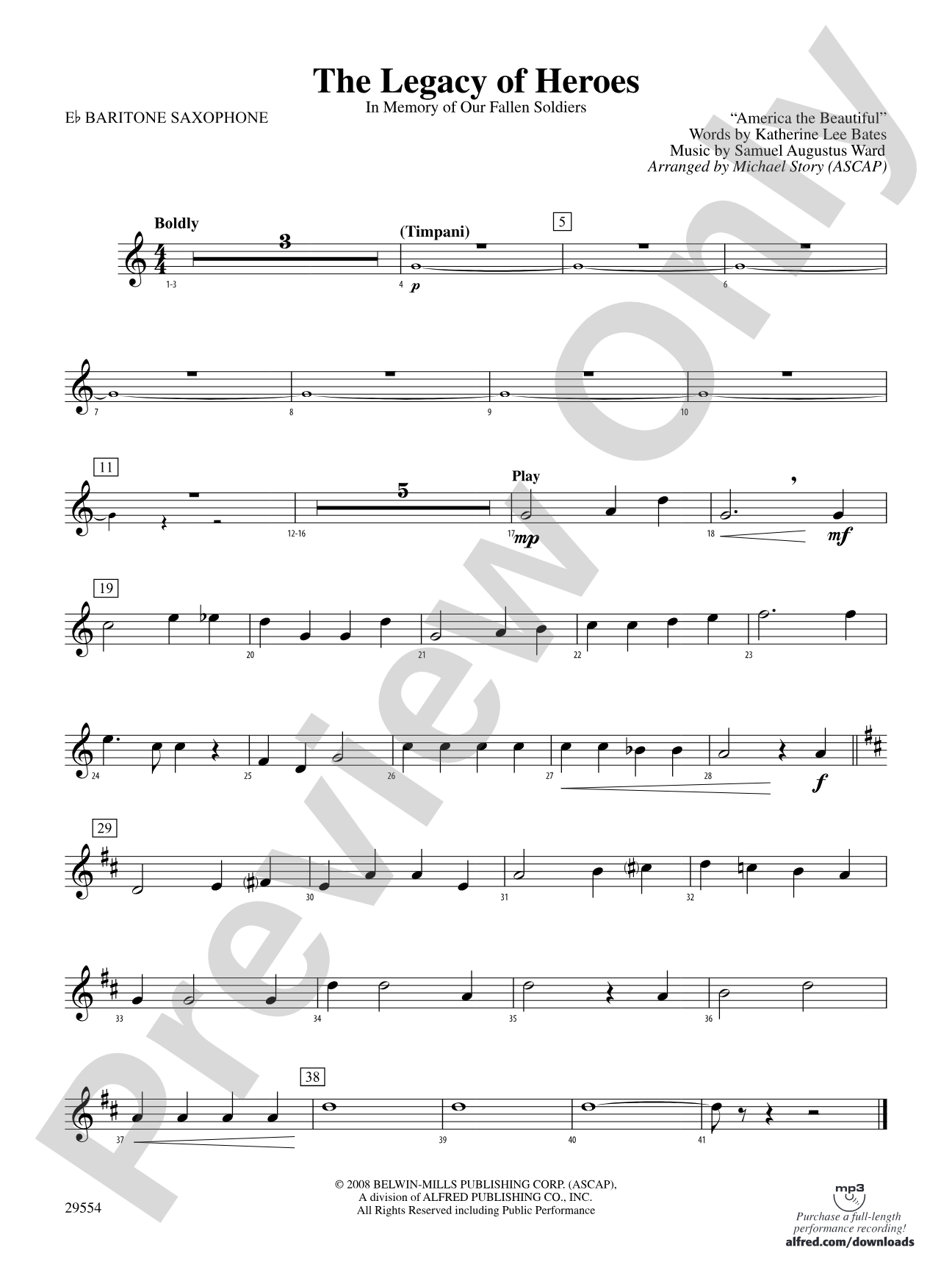 The Legacy of Heroes: E-flat Baritone Saxophone