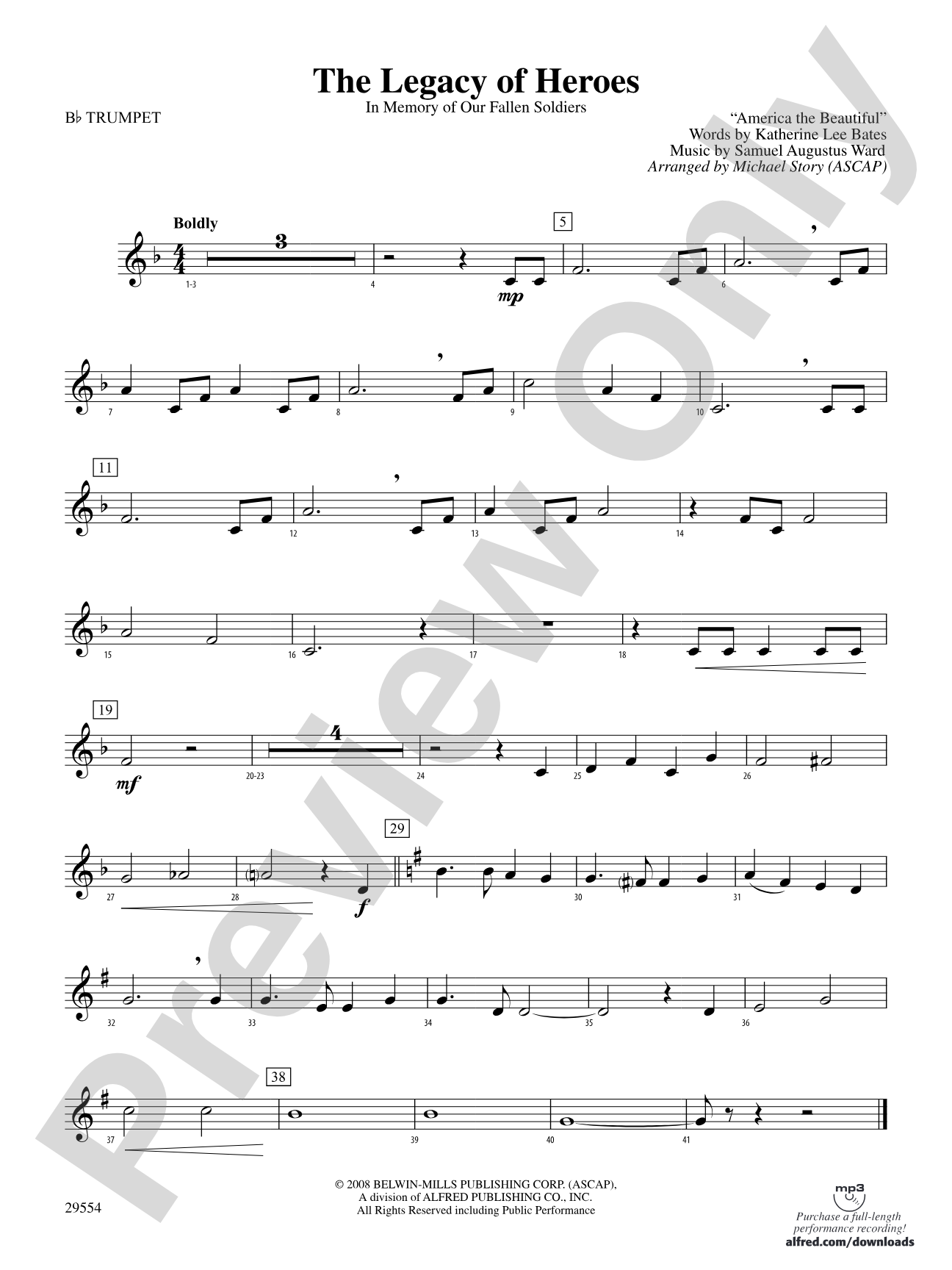 The Legacy of Heroes: 1st B-flat Trumpet