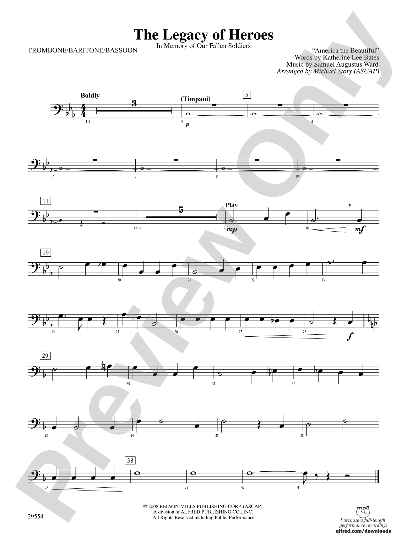 The Legacy of Heroes: 1st Trombone