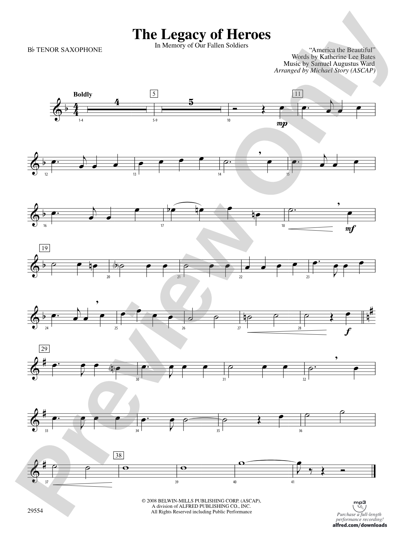 The Legacy of Heroes: B-flat Tenor Saxophone