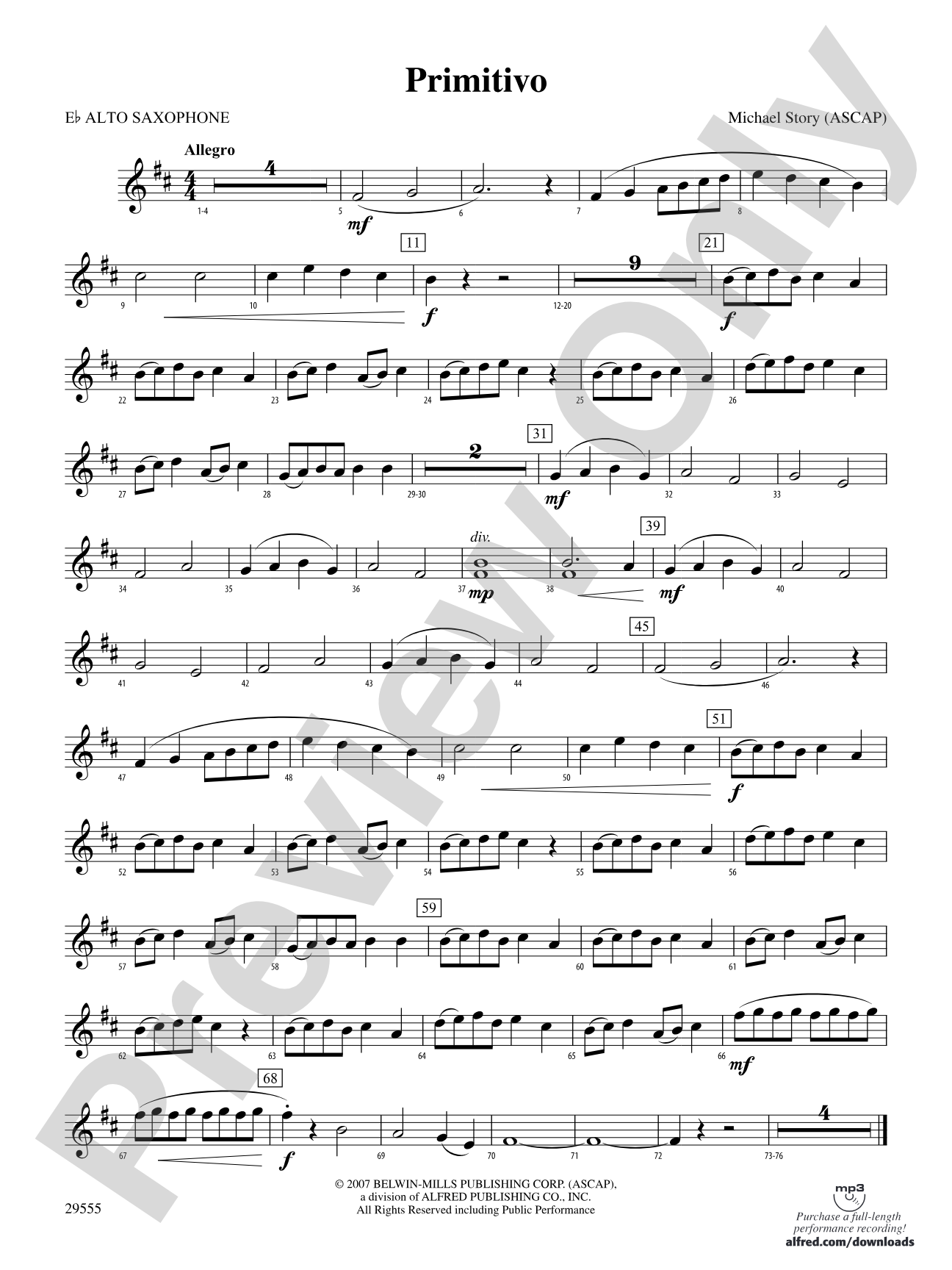 Primitivo: E-flat Alto Saxophone