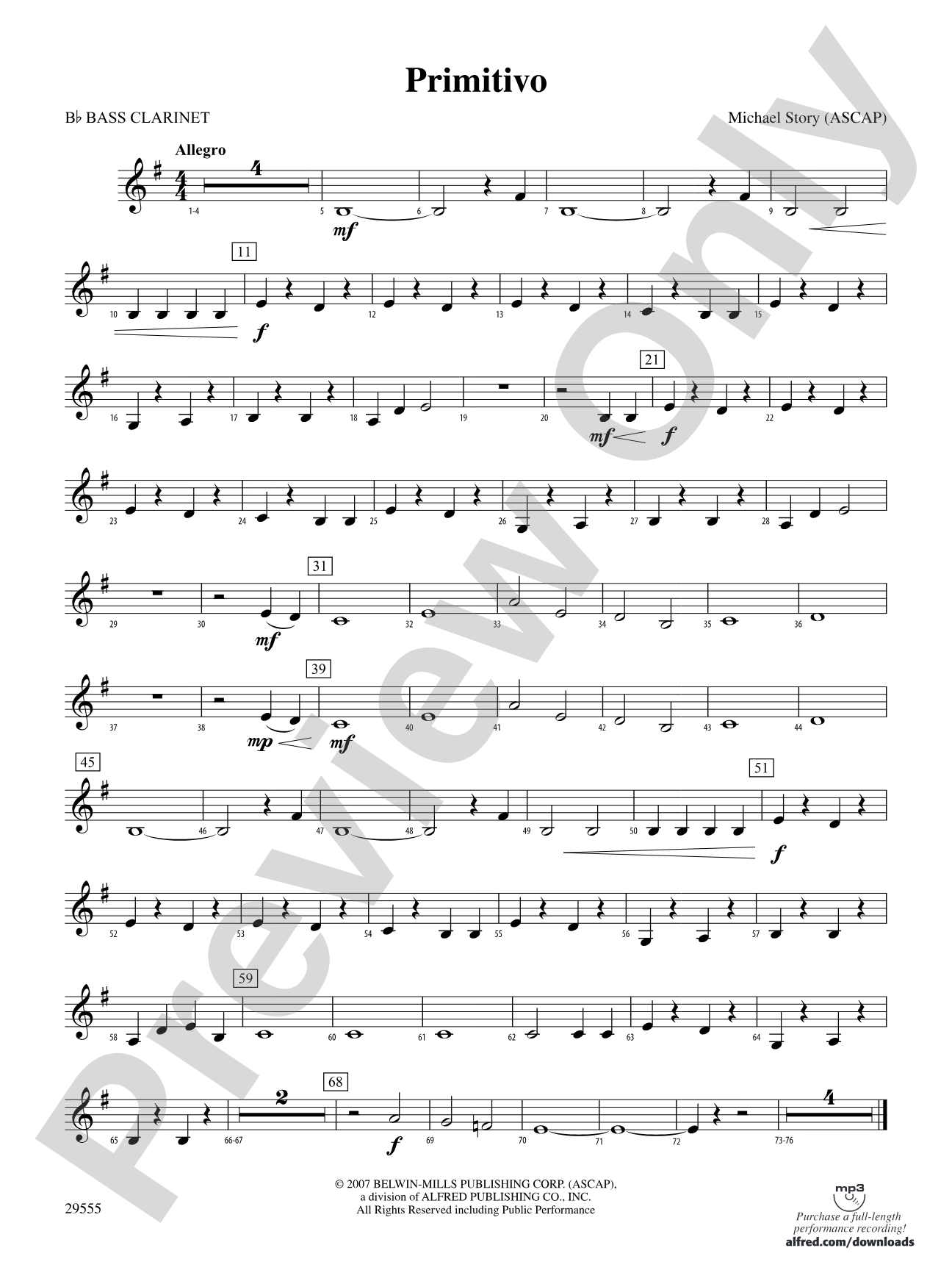 Primitivo: B-flat Bass Clarinet